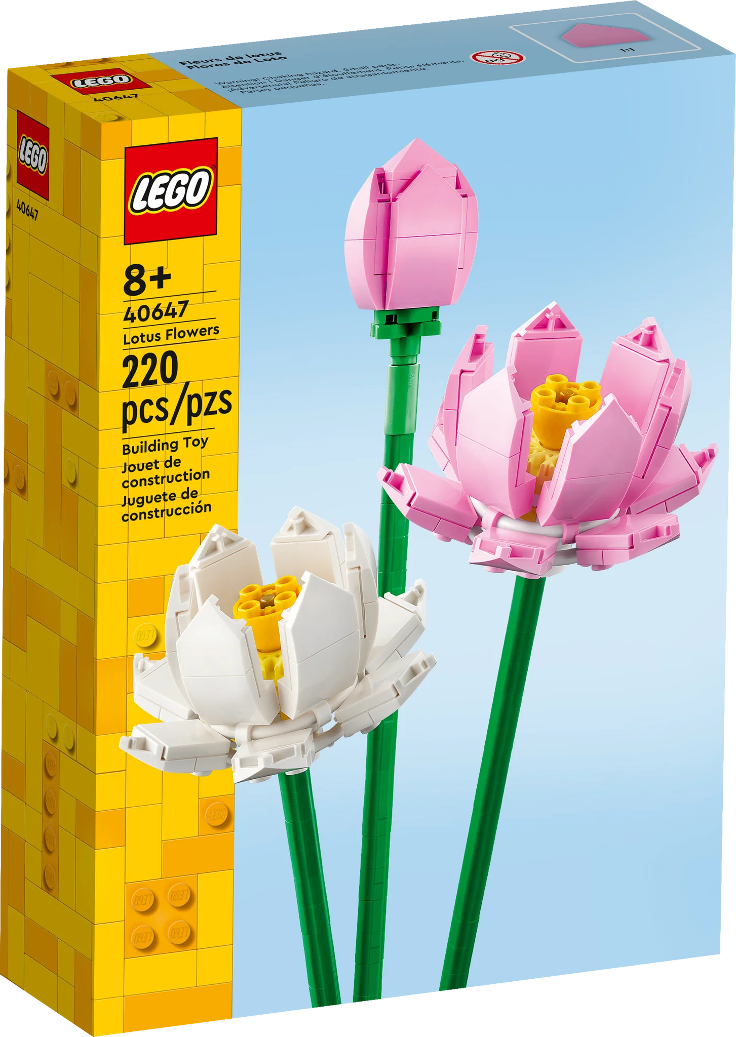 LEGO® Icons: Lotus Flowers Building Kit - Creative DIY Flower Model for Home & Office Decoration | Perfect Gift for Adults & Teens | Relaxing Building Experience for Stress Relief & Mindfulness