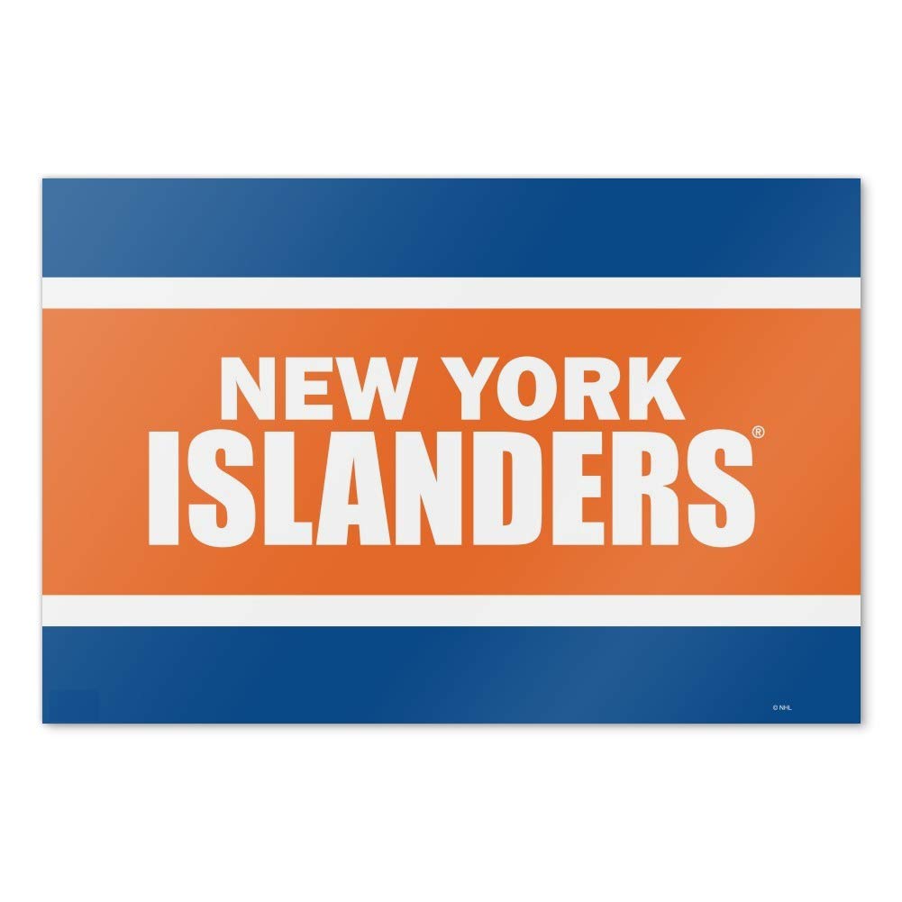 NHL New York Islanders Logo Wall Decor - Premium Home, Business & Office Sign for Sports Fans - Perfect for Man Cave, Game Room & Office Decor