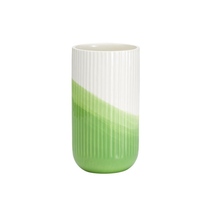 Elegant Herringbone Pattern Glass Vase - Modern Home Decor for Flowers, Centerpiece, Wedding & Living Room Decorations