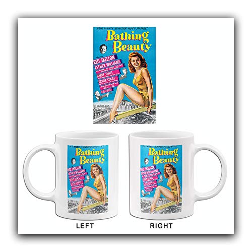 Vintage 1944 Bathing Beauty Movie Poster Coffee Mug - Collectible Film Memorabilia for Home, Office & Movie Nights
