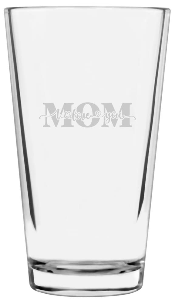 Mom's Day 16oz Pint Glass - Engraved Gift for Mother's Day Celebrations