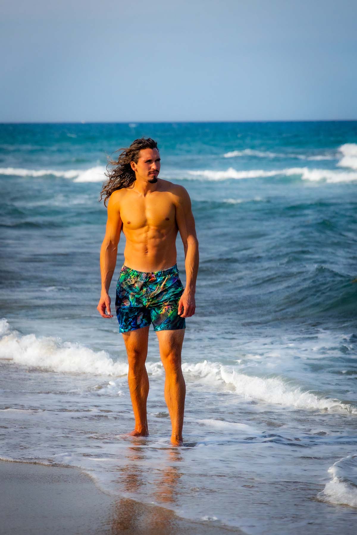 Premium Men's Abalone Swim Trunks - Quick Dry, Comfortable & Stylish Board Shorts for Beach, Pool & Surfing