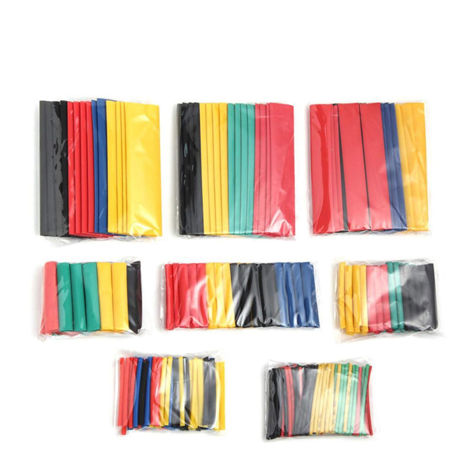 PYouo 84Pcs Heat Shrink Tube Kit - Polyolefin Insulation Sleeving for Wire & Cable Protection (164 Color Assorted) | Perfect for Electrical Repairs, DIY Projects & Automotive Wiring