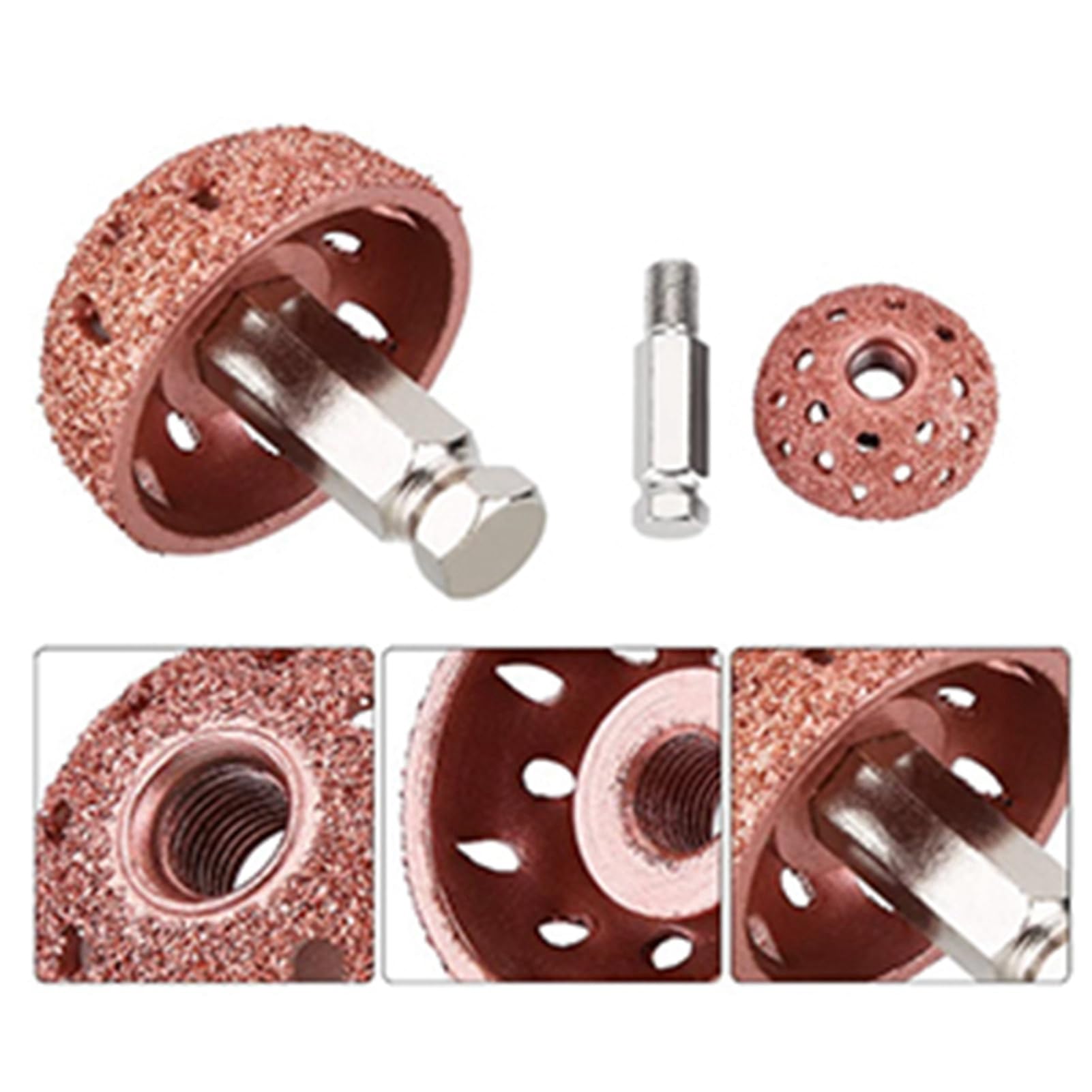 2Pcs Tungsten Steel Bowl Grinding Head Buffing Wheel for Tire Repair - Power Tool Accessories for Grinder, Polishing & Surface Preparation - Ideal for Auto Shops, DIY Tire Repair & Metalworking Projects