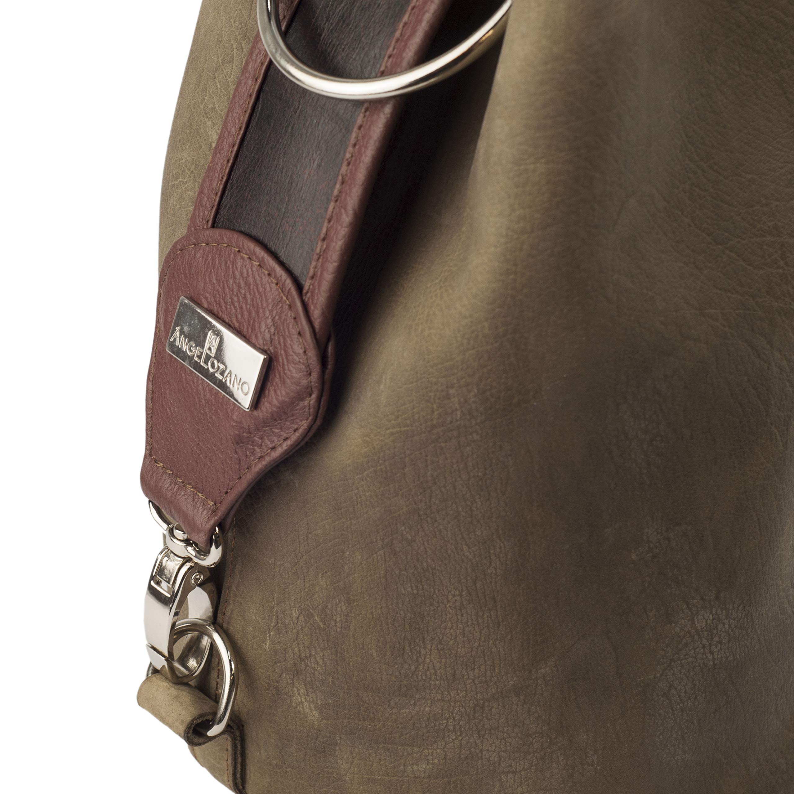 Genuine Cowhide Leather Tote Bag for Women - Handmade with Hand-Chiseled Handle - Dolores Model - Perfect for Work, Travel & Everyday Use