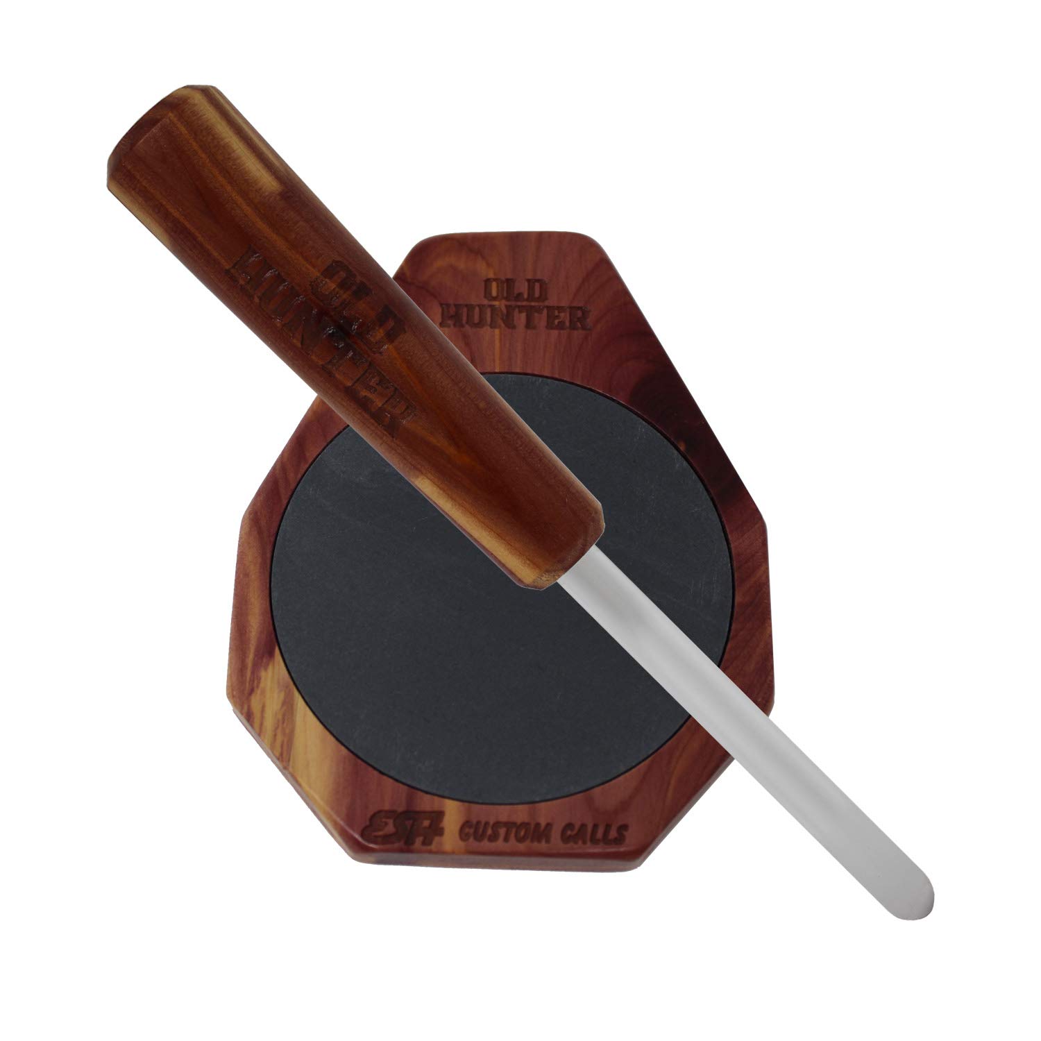 Realistic Turkey Pot Calls, Glass Calls & Slate Calls with Strikers - Best Turkey Hunting Lures for Spring & Fall Season - Perfect for Woodland Hunting & Field Decoy Scenarios