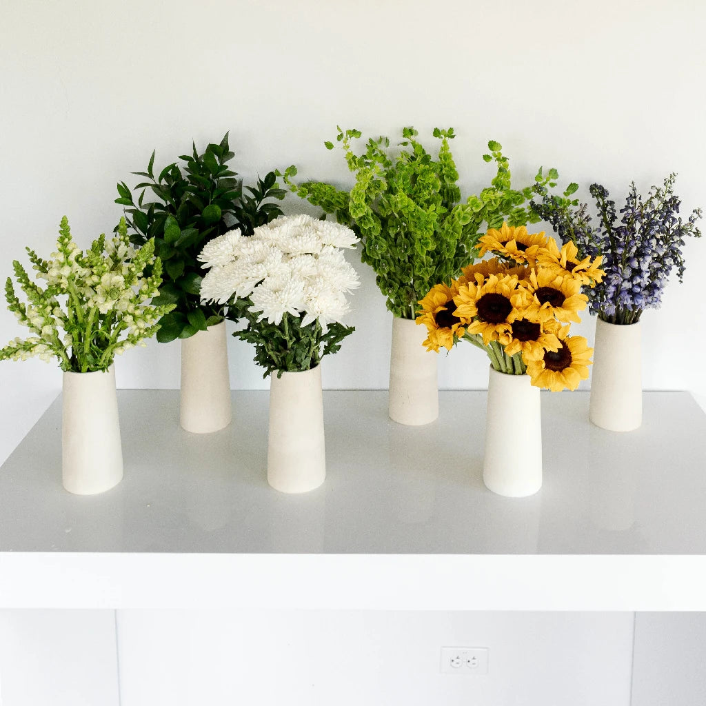 Blooming Garden Spring DIY Flower Kit - Complete Floral Arrangement Set for Home Decor, Wedding, Party & Gift Ideas