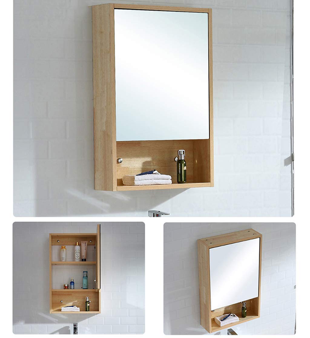 Bathroom Wall Storage Cabinet with Mirror - Medicine Cabinet & Wall Mounted Storage Shelf | Framed Mirrored Door Vanity Mirror for Bathroom Organization | Perfect for Small Bathrooms, Apartments & Powder Rooms