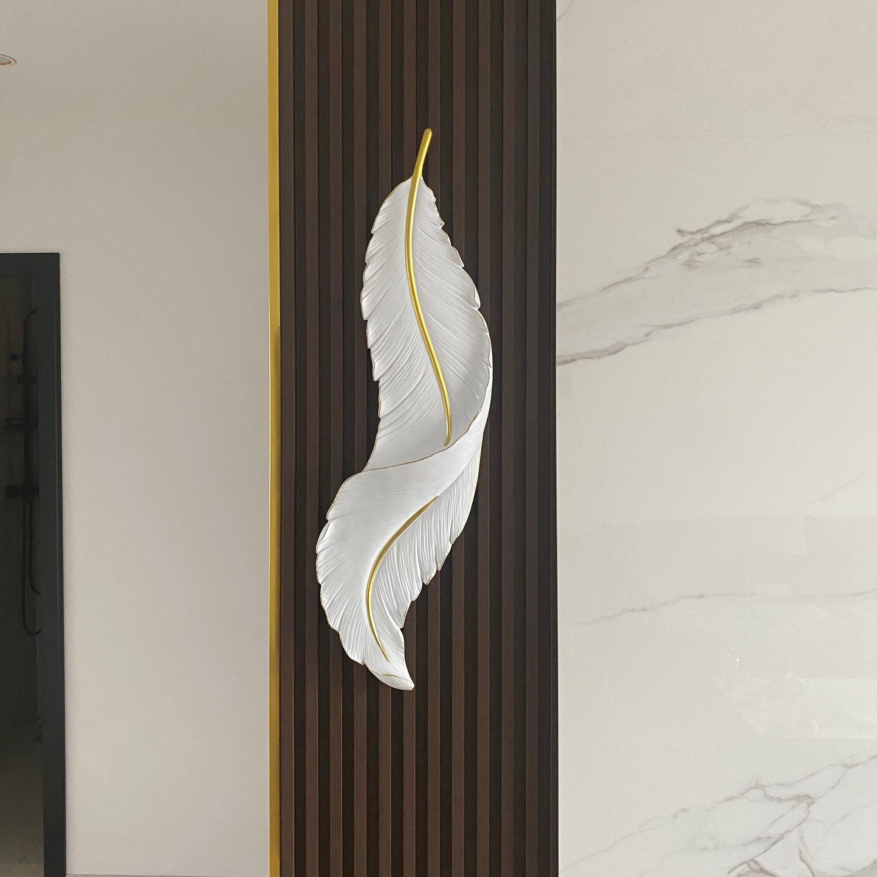 Feather Wall Lamp - Elegant Boho Bedroom Lighting for Home Decor, Living Room, Nursery & Office | Soft Ambient Light for Relaxation & Cozy Atmosphere