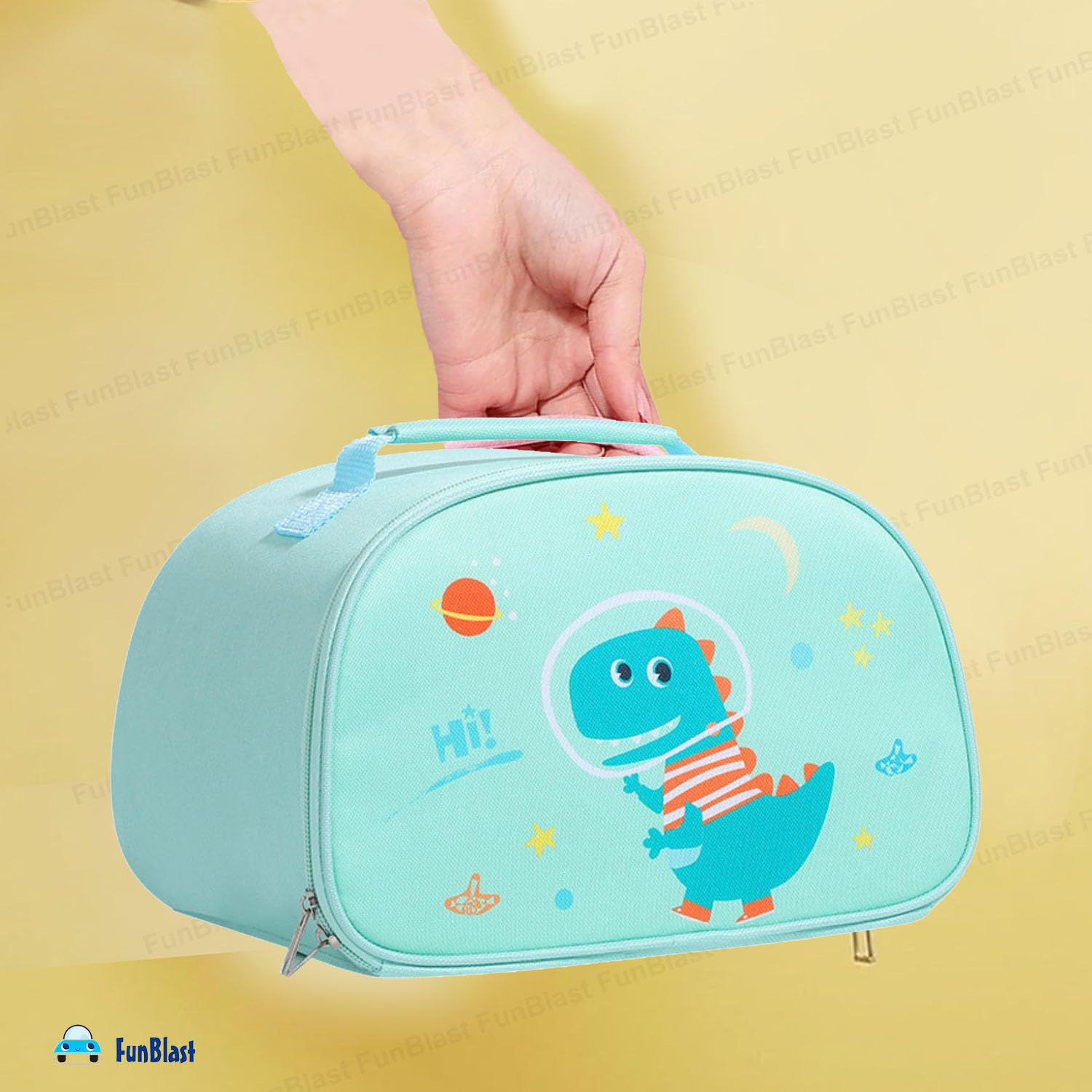 FunBlast Insulated Lunch Bag for Office, School & Travel - Reusable Tiffin Carrier for Women & Men - Perfect for Work, Picnic, Gym & Outdoor Activities (Green)