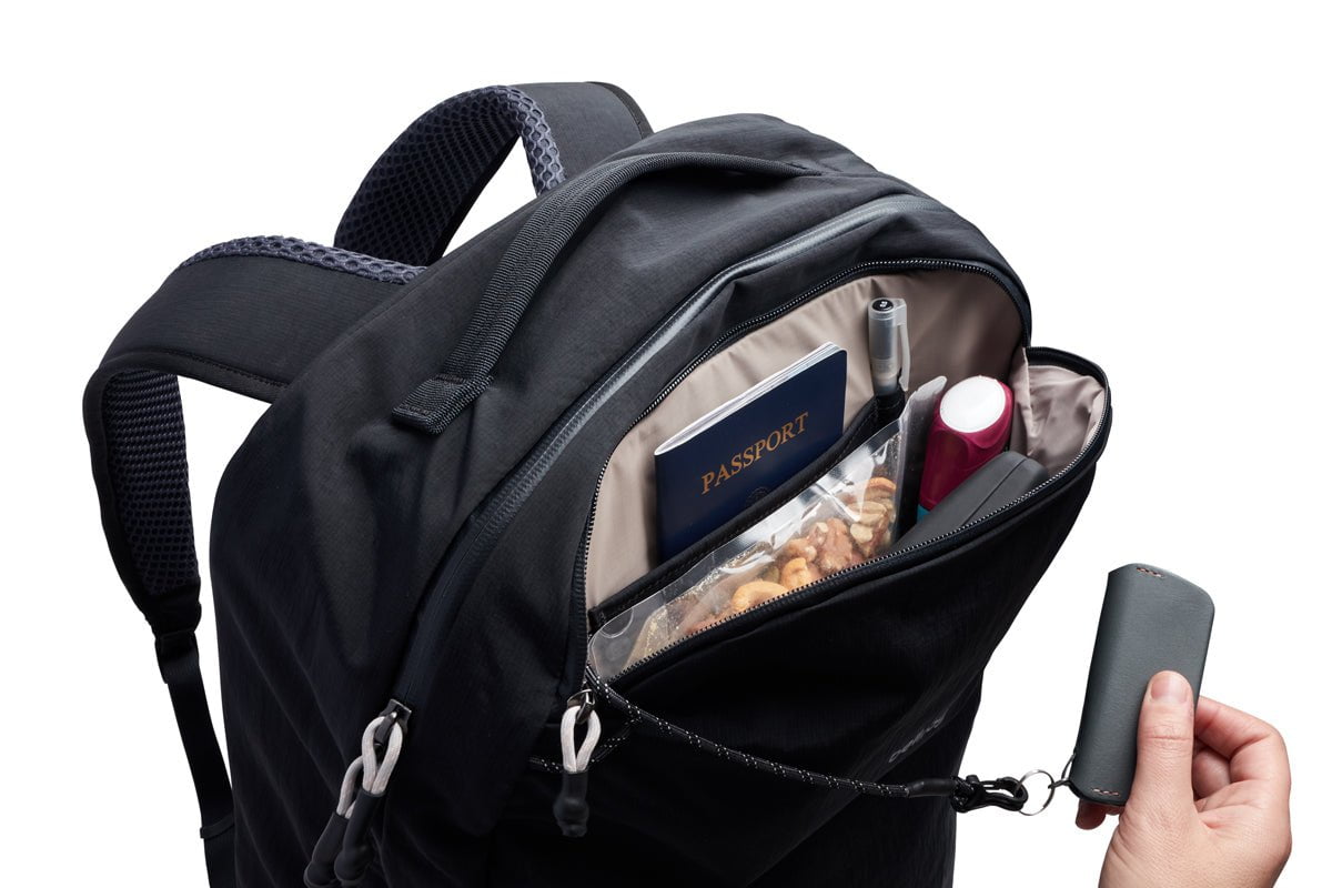 Bellroy Lite Travel Pack 30L - Lightweight Waterproof Backpack for Hiking, Camping & Air Travel | Durable Carry-On Luggage with Laptop Compartment