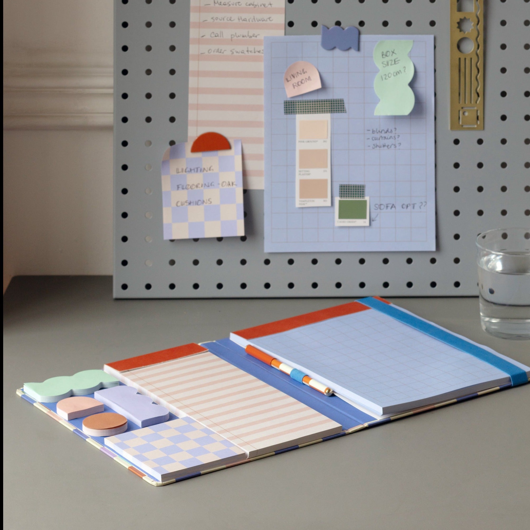 Inkerie Sticky Notes Set with Notepad and Pen - Perfect for Office, School, and Home Organization