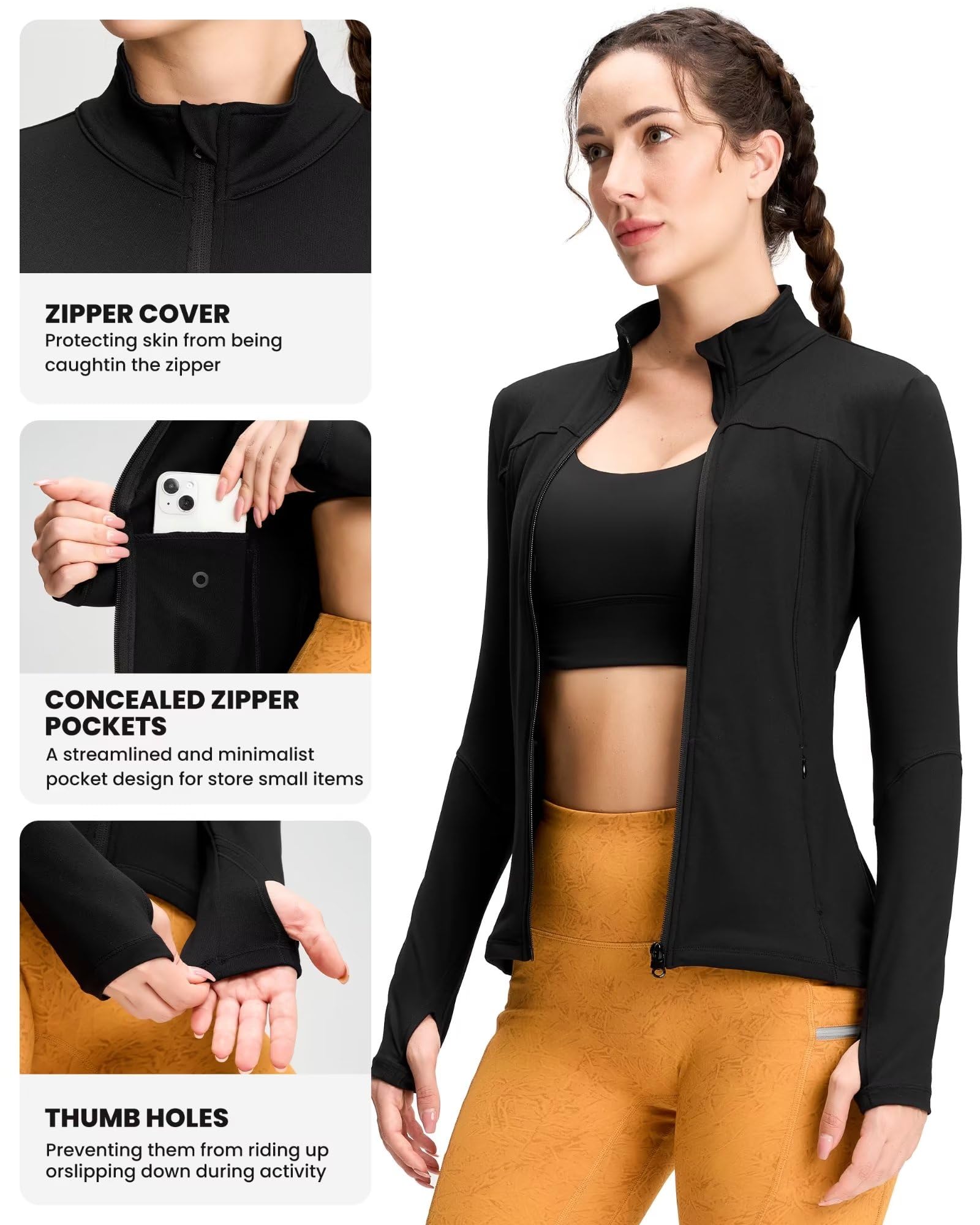 QUEENIEKE Women's Running Jackets - Lightweight Athletic Workout Scrub Jacket with Full Zip for Gym, Yoga & Outdoor Activities | Perfect for Jogging, Hiking & Fitness Training