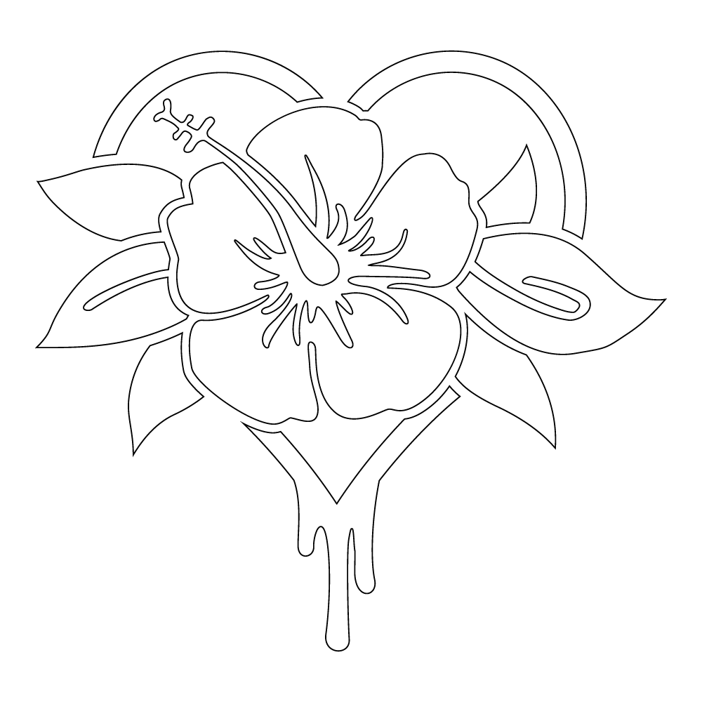 Bleeding Heart Hibiscus Plant - 5 x 5 Inches - Tropical Flowering Plant for Garden, Patio & Indoor Decor | Perfect for Home Landscaping and Gift Giving