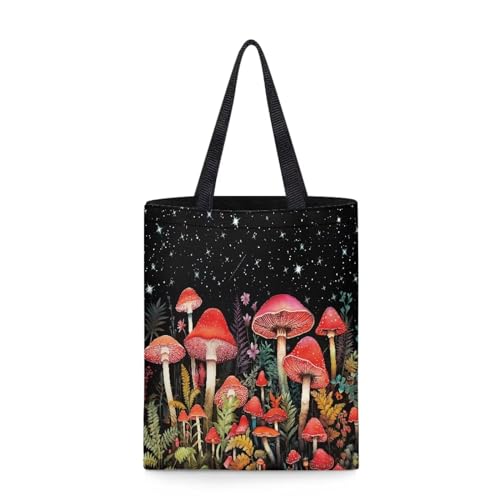 Mushroom Print Red