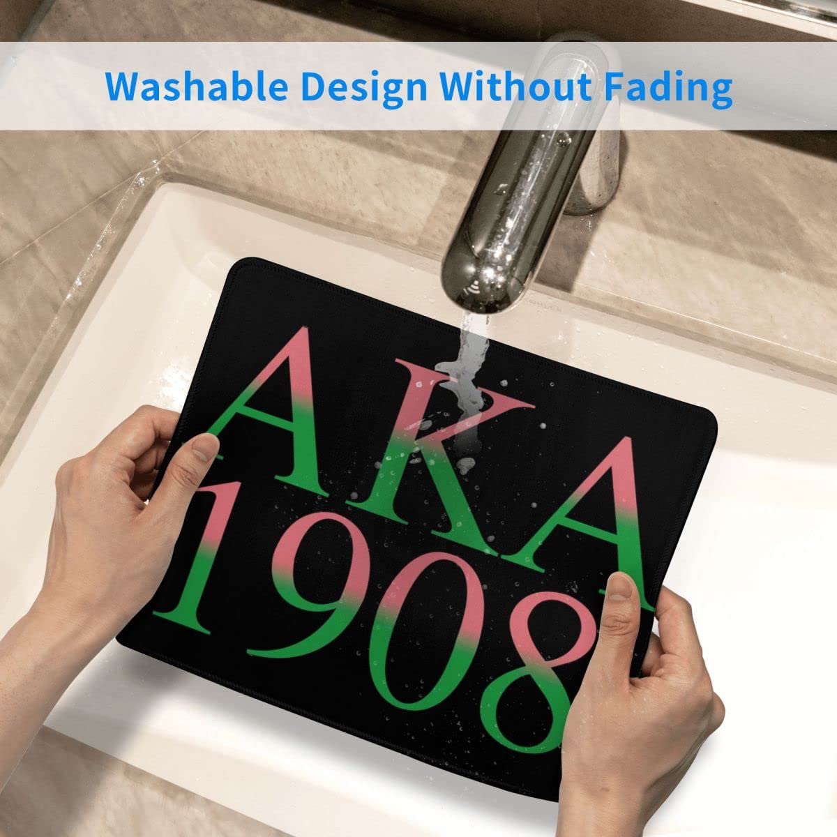 Premium Non-Slip Mouse Pad with Stitched Edge - Customized 8.3