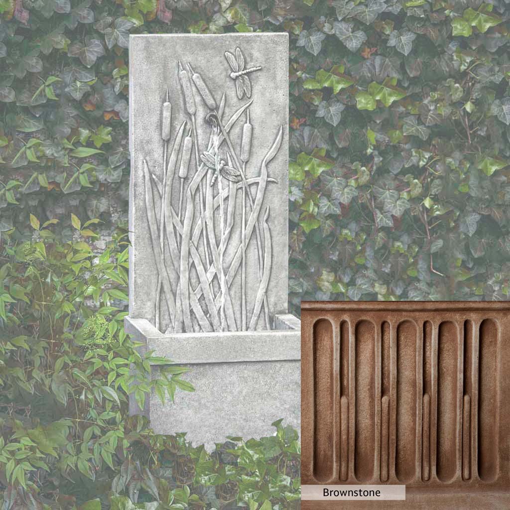 Campania International Dragonfly Wall Fountain - Outdoor Garden Water Feature for Patio, Yard, and Backyard Decor - Relaxing Zen Waterfall for Home & Garden