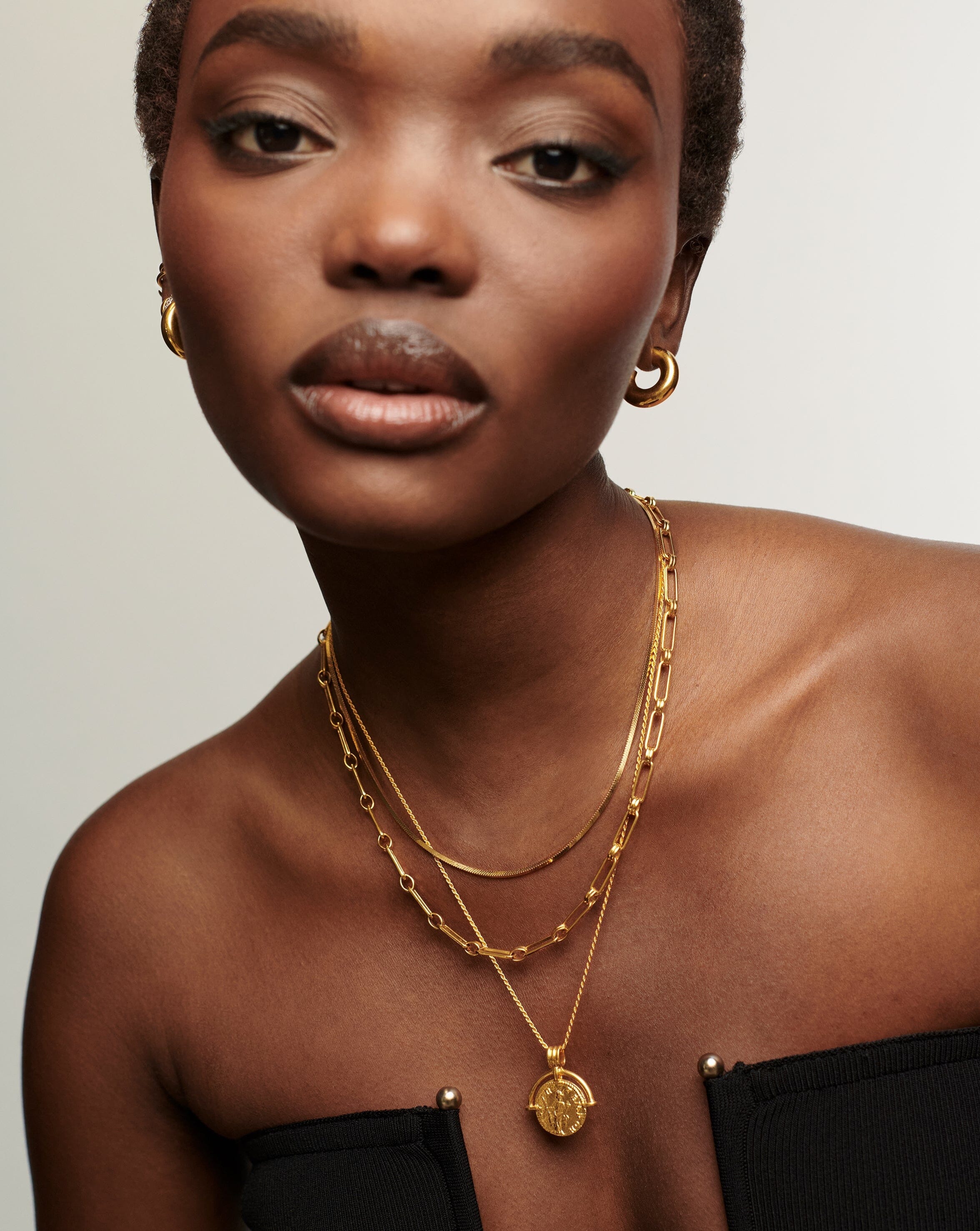 Aegis Chain Necklace for Women - 18k Gold Plated Stainless Steel Jewelry - Perfect for Everyday Wear, Gifts & Special Occasions