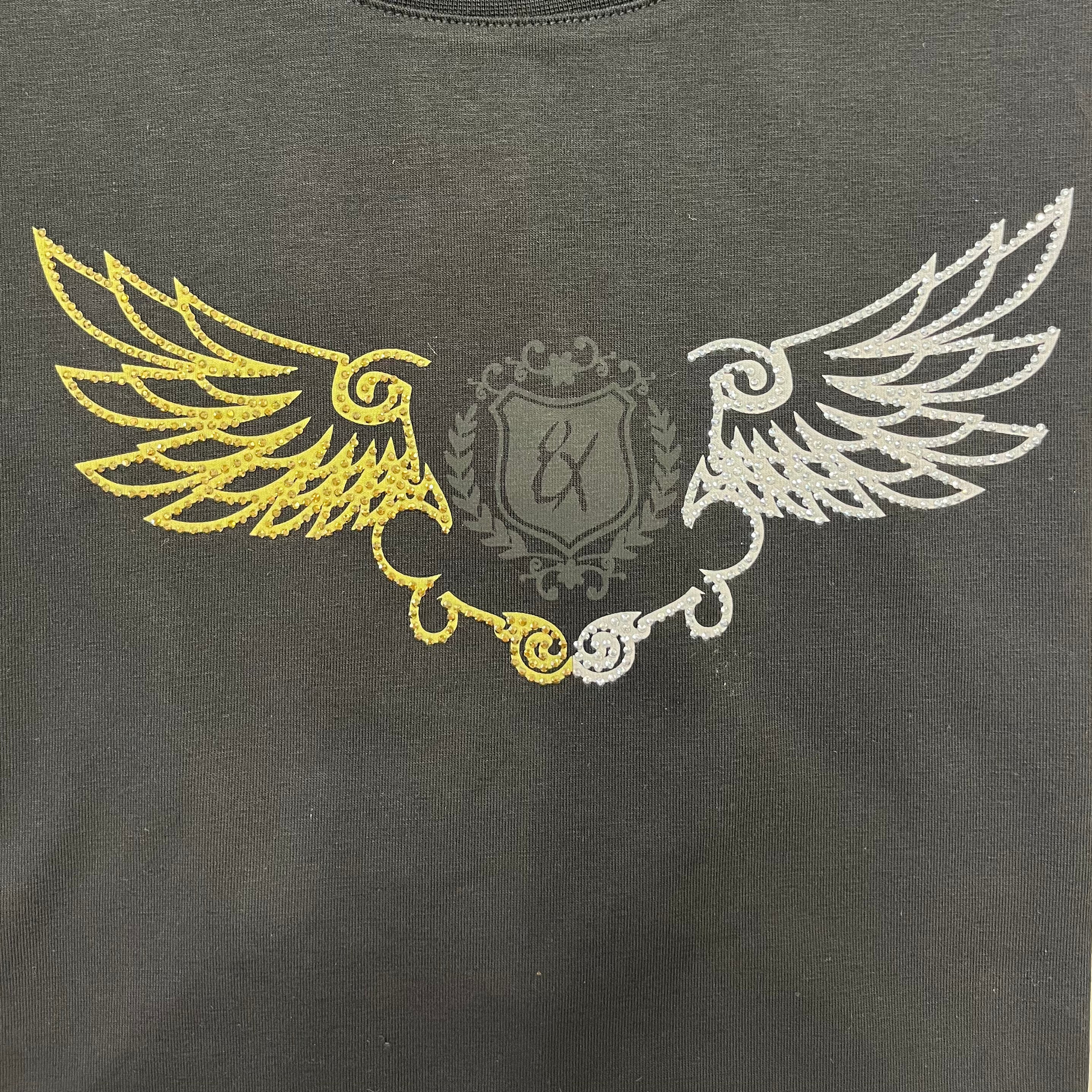 Eight X Wings Graphic T-Shirt for Men - Black Cotton Tee with Cool Print | Casual Wear, Street Style, Gifts for Gamers & Anime Fans