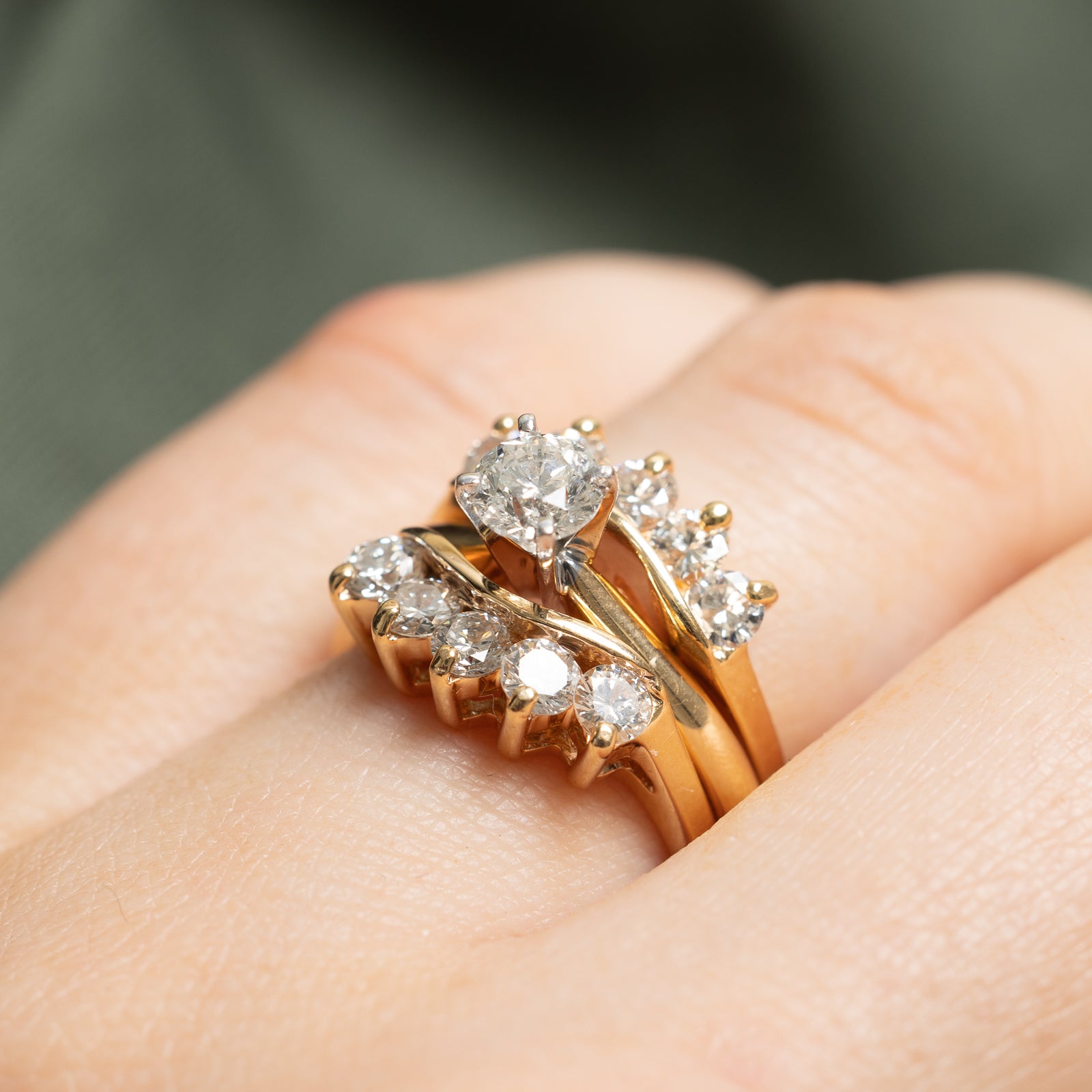 1.50ctw Diamond Wedding Ring Set for Women - Size 4.75 - Elegant Bridal Jewelry for Engagement & Anniversary Gifts - Perfect for Proposals, Weddings & Special Occasions