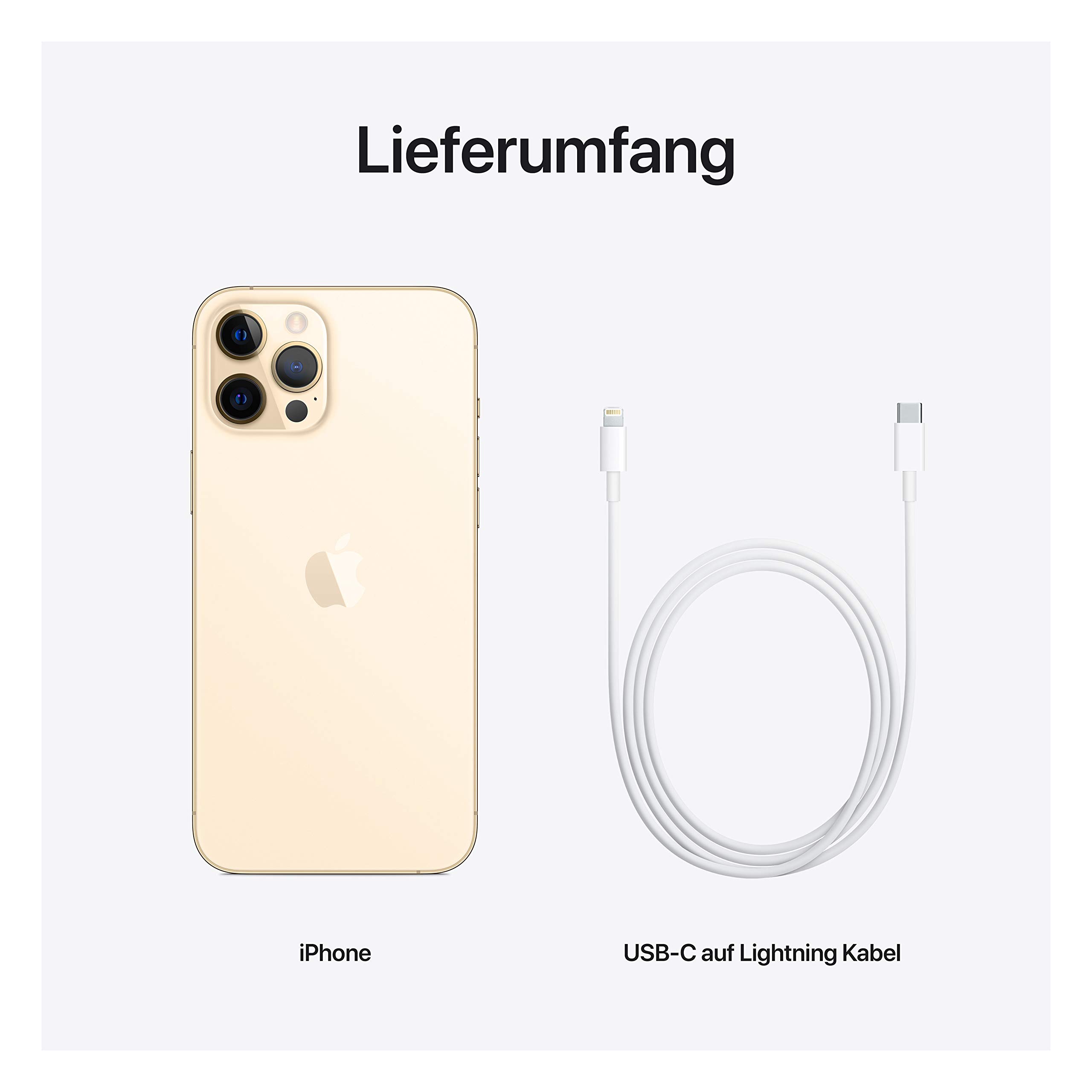 Apple iPhone 12 Pro Max 128GB Gold (Renewed) - Premium Refurbished Smartphone with Face ID, 5G & Pro Camera System - Perfect for Business, Travel & Photography Enthusiasts