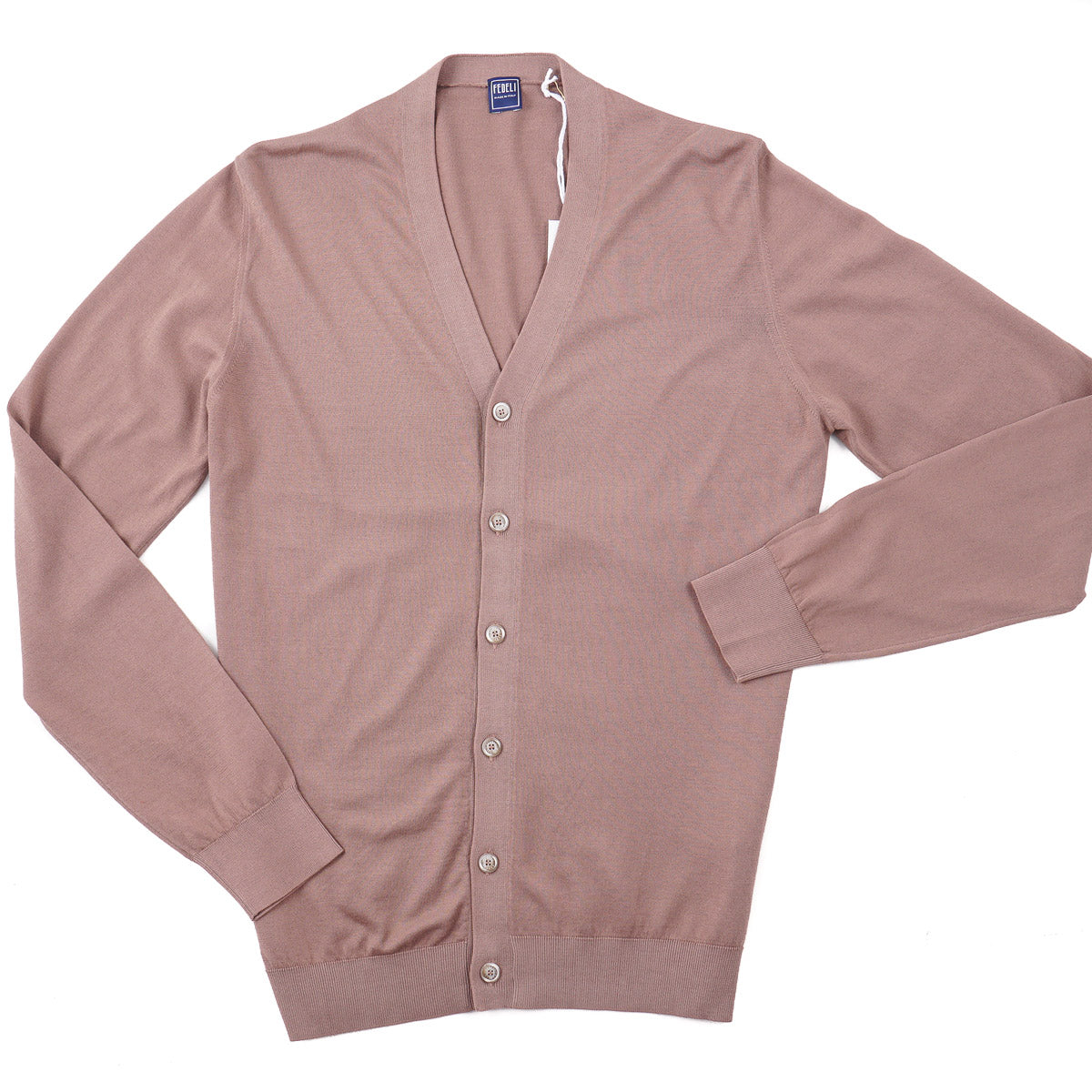 Fedeli Premium Extrafine Cotton Cardigan Sweater for Women - Soft & Comfortable Knitwear for Casual Outfits & Office Wear