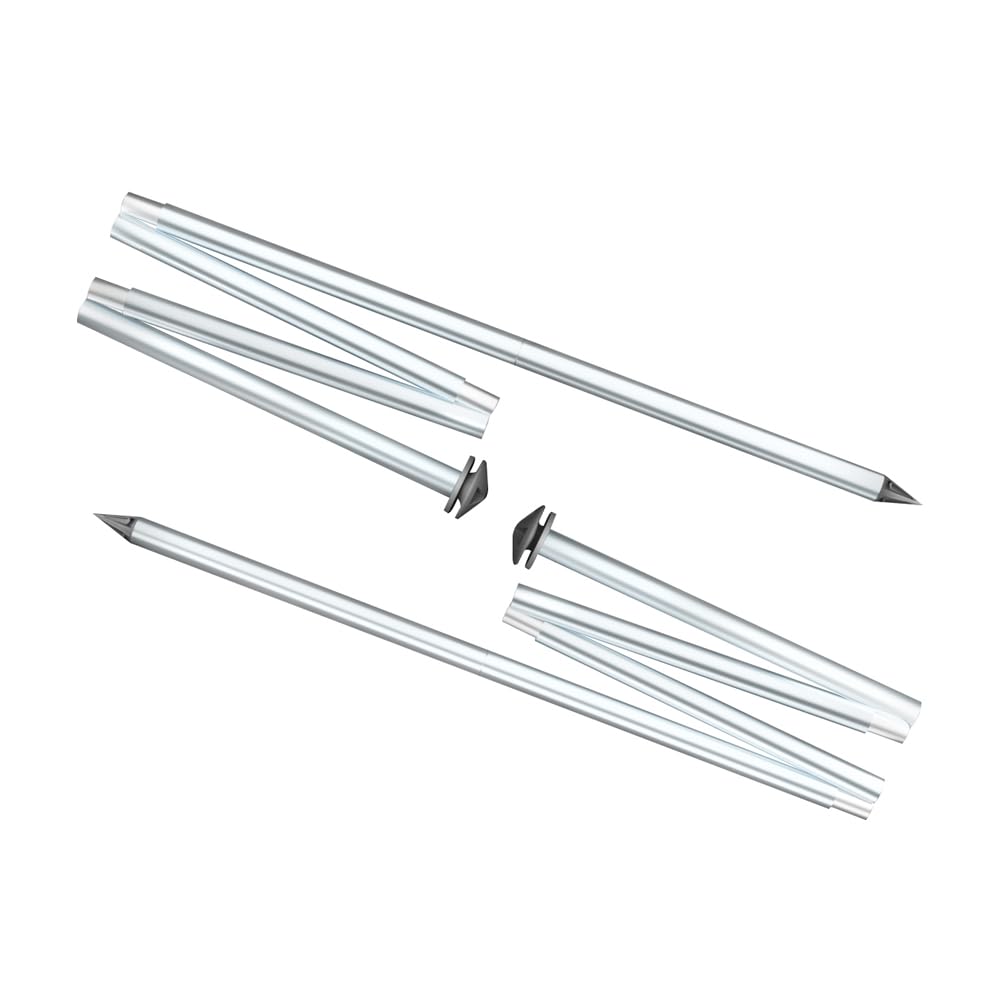 2 Heavy-Duty Beach Canopy Stability Poles with Patented Pole Bracket - Secure Support for Beach Tents, Sun Shelters & Outdoor Canopies - Perfect for Sandy Beaches, Camping & Picnics