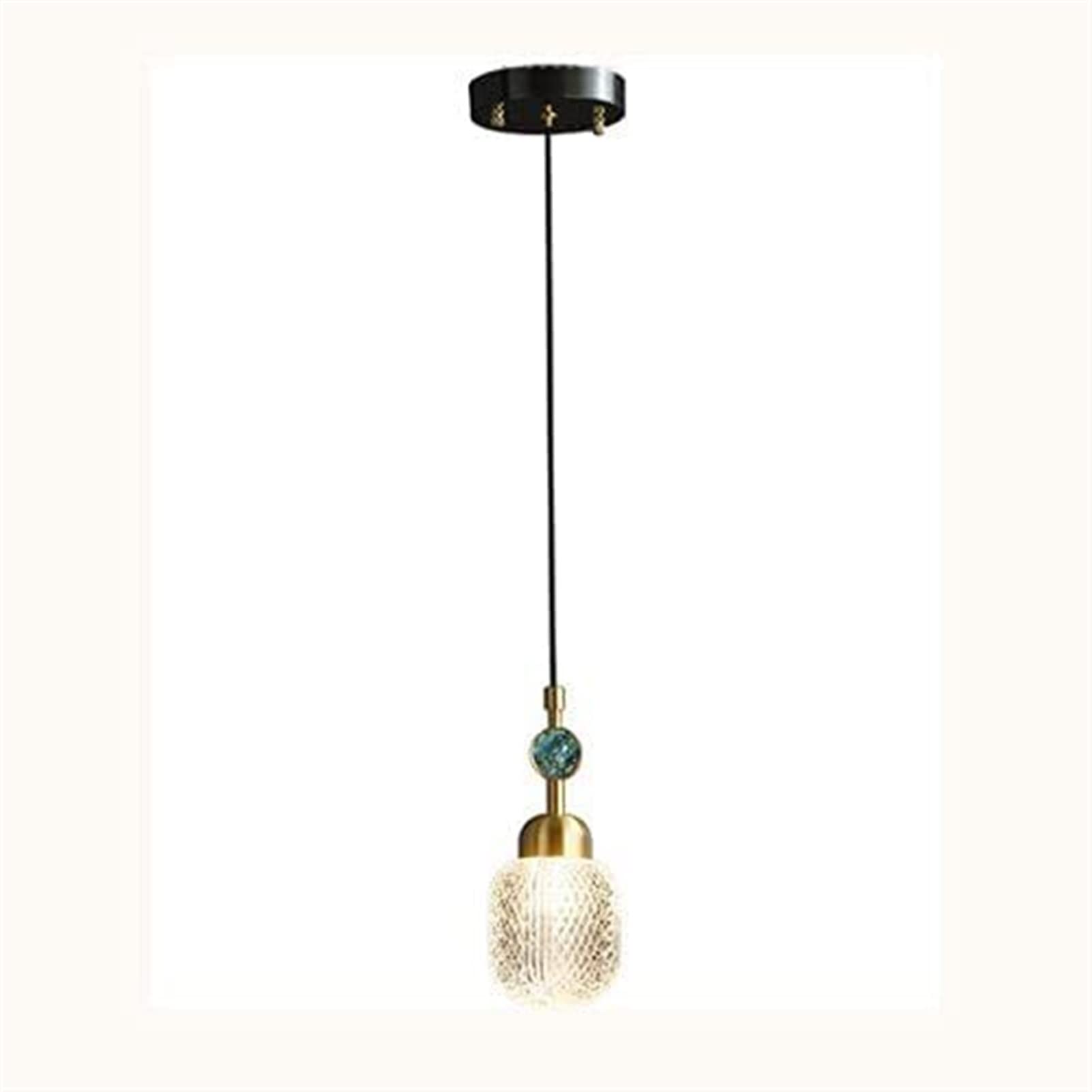 Modern Chandelier Hanging Pendant Light for Bedroom & Bedside - Single Head Long Line Minimalist Design by HAODAMAI - Perfect for Bedroom, Living Room, and Dining Room Lighting
