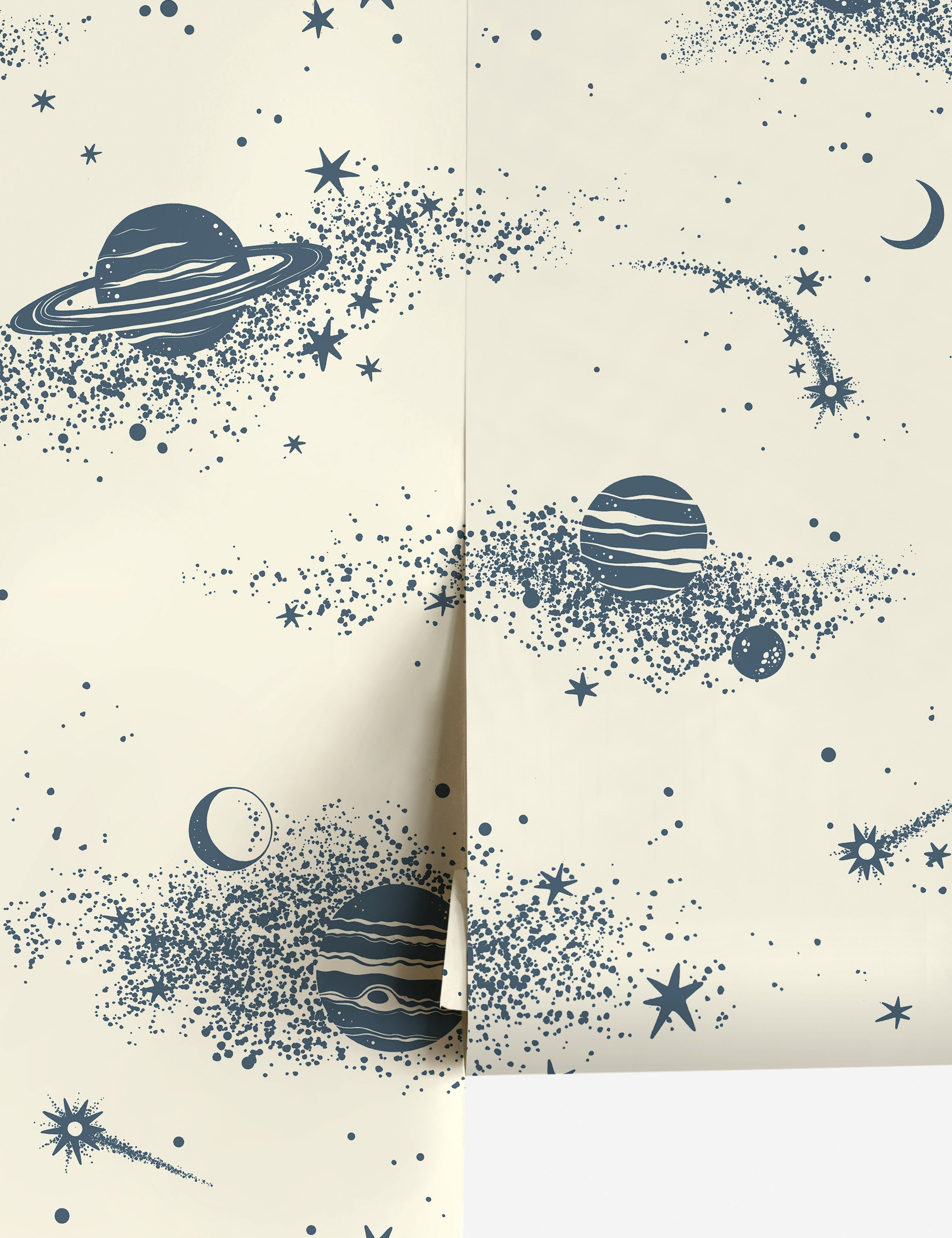 Premium Cassiopeia Constellation Wallpaper - Galaxy Themed Self-Adhesive Wall Mural for Bedroom, Living Room & Nursery Decor | Easy Peel & Stick Installation