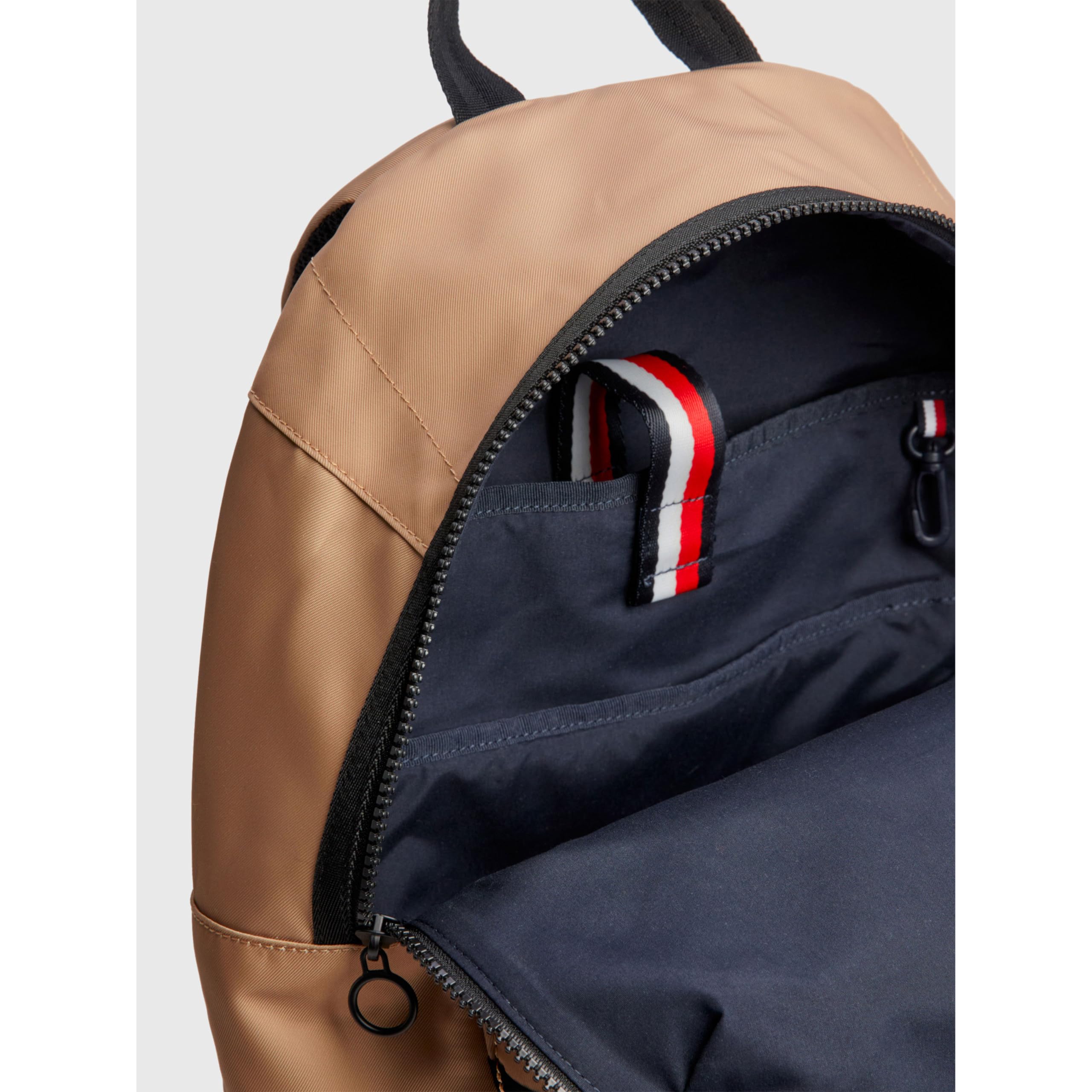 Tommy Hilfiger Men's TH Skyline Backpack - Stylish Laptop Bag for Work, Travel & College | Durable Casual Daypack with USB Charging Port