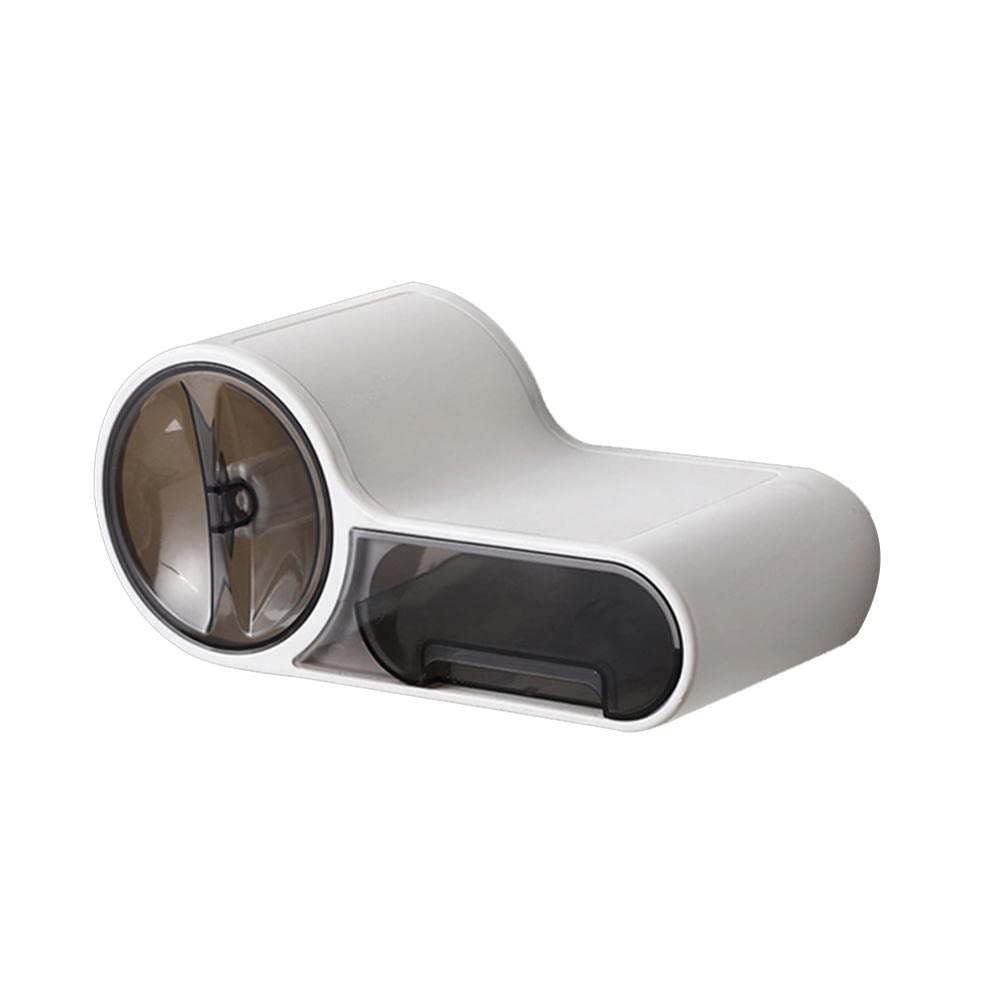 Waterproof Wall-Mounted Tissue Holder - Punch-Free Toilet Paper Storage Box with Multi-Function Design | Bathroom, Kitchen, RV & Office Organization Solution