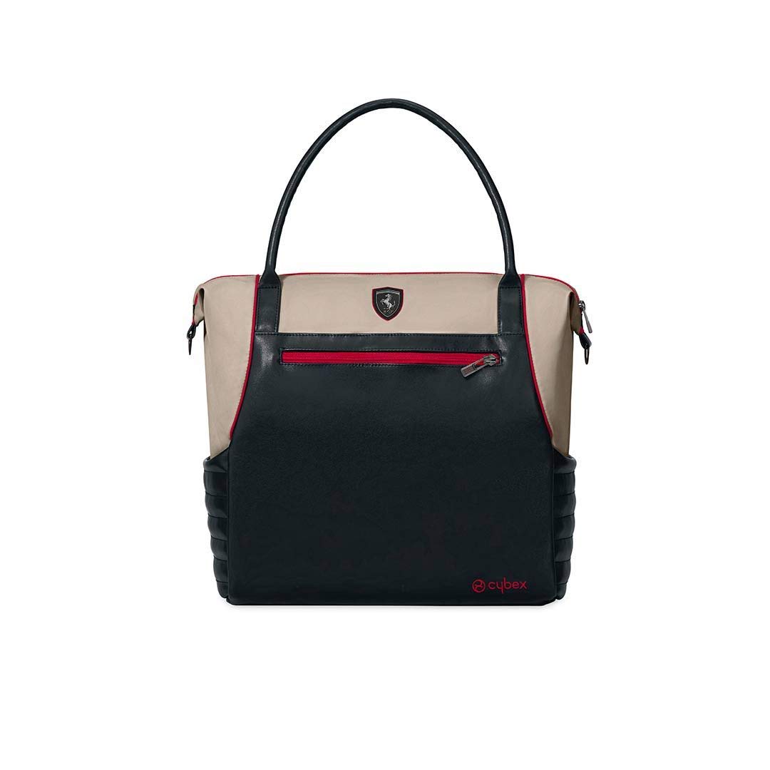 Cybex Ferrari Collection Diaper Bag - Stylish Gray Baby Changing Bag for Parents | Perfect for Travel, Daycare & On-the-Go Essentials