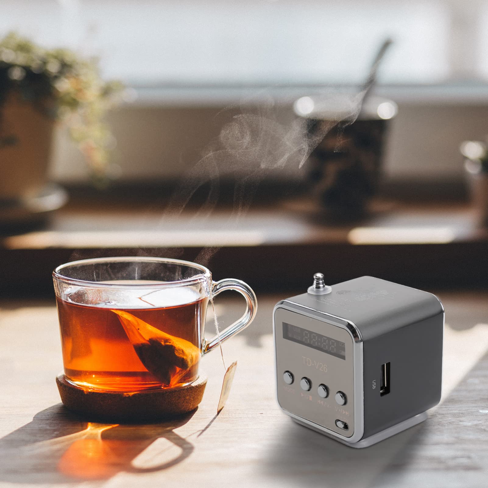 Portable AM/FM Radio Speaker - Mini Bluetooth Speaker with AM/FM Radio, MP3 Player, Handheld Travel Radio for Smartphones - Perfect for Camping, Travel, and Outdoor Activities