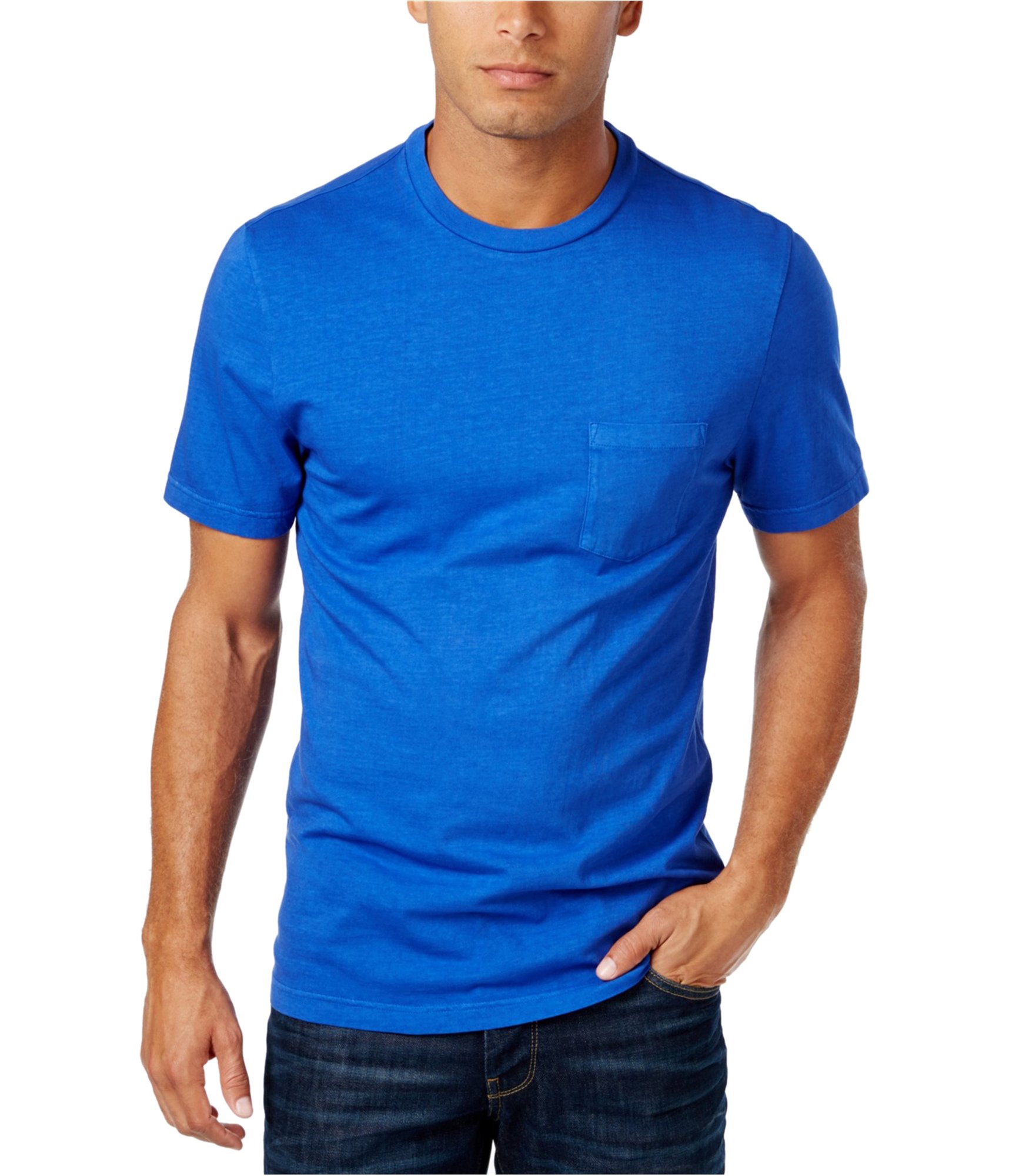 Club Room Men's Heathered Cotton T-Shirt - Soft Casual Short Sleeve Tee for Everyday Wear & Gym Workouts