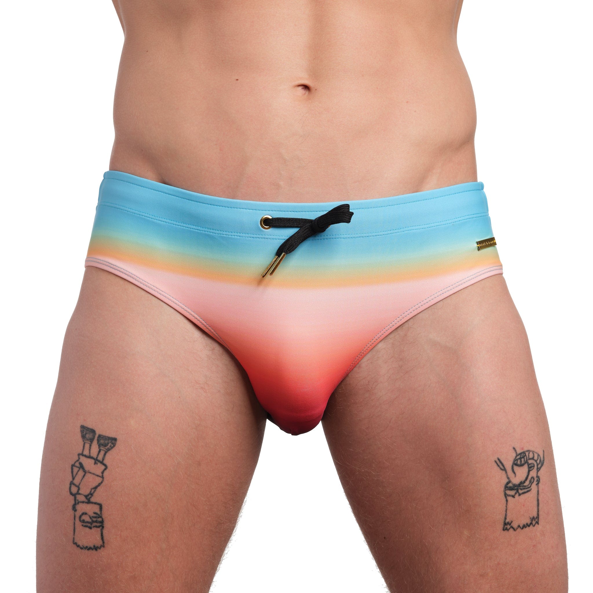 Ombre Swim Brief - Stylish Gradient Men's Swimwear for Beach, Pool & Vacation | Comfortable & Quick-Drying Swim Trunks