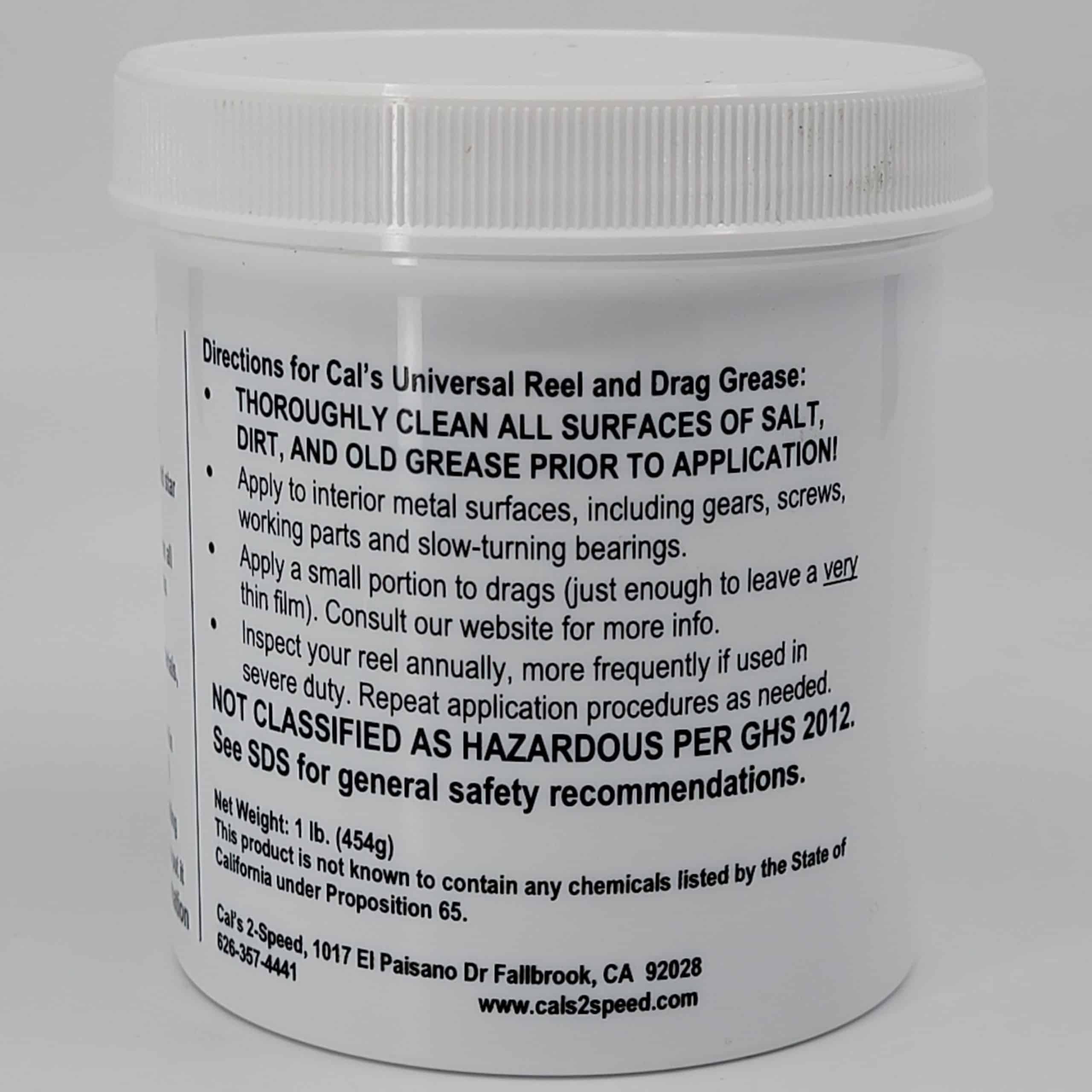 Premium Cals Universal Drag Grease - High-Performance Lubricant for Fishing Reels, Bicycle Chains & Automotive Parts | Smooth Operation in Extreme Conditions