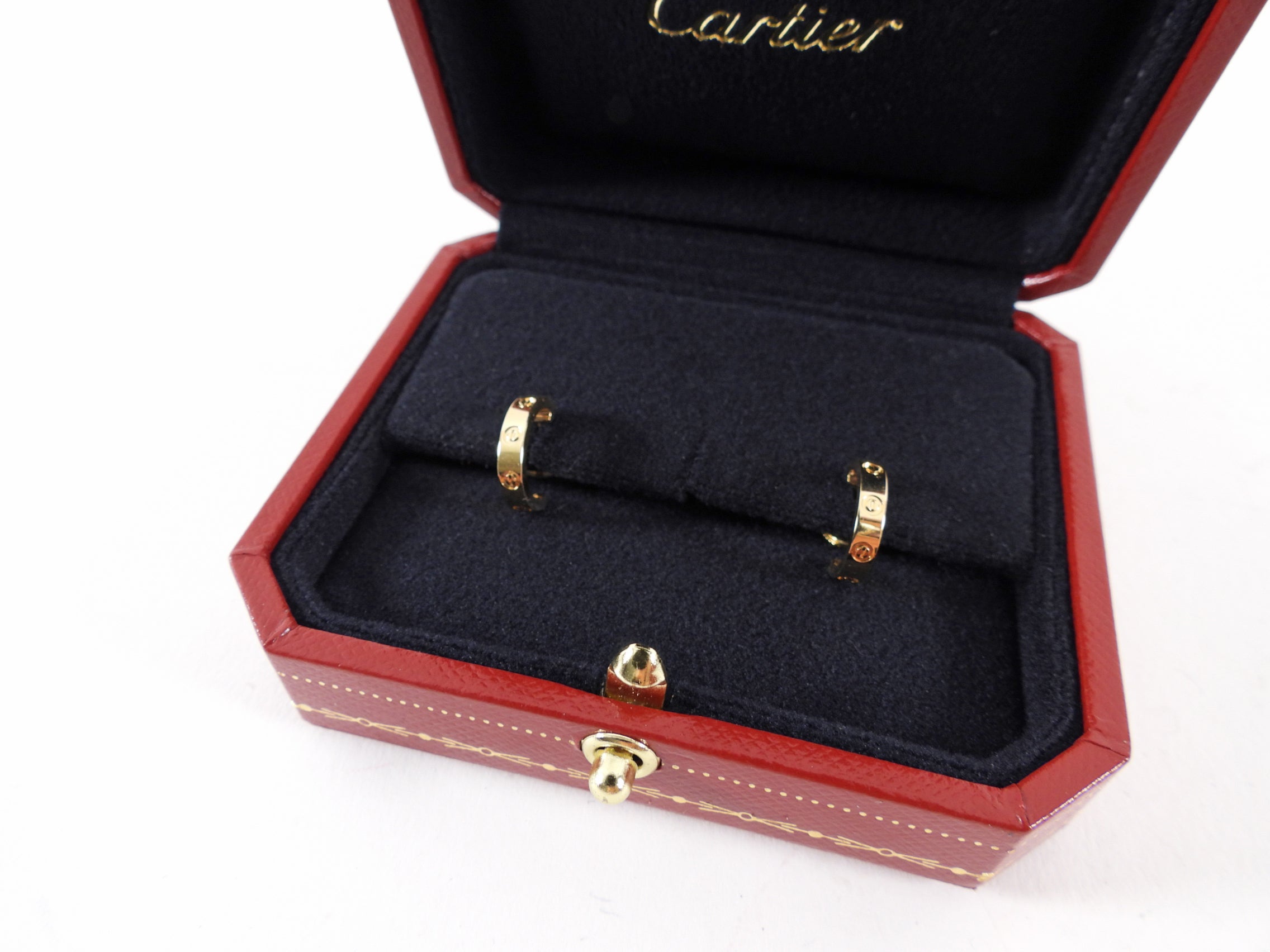 Cartier 18K Yellow Gold Love Hoop Earrings - Small Size Luxury Jewelry for Women | Perfect for Weddings, Anniversaries & Special Occasions