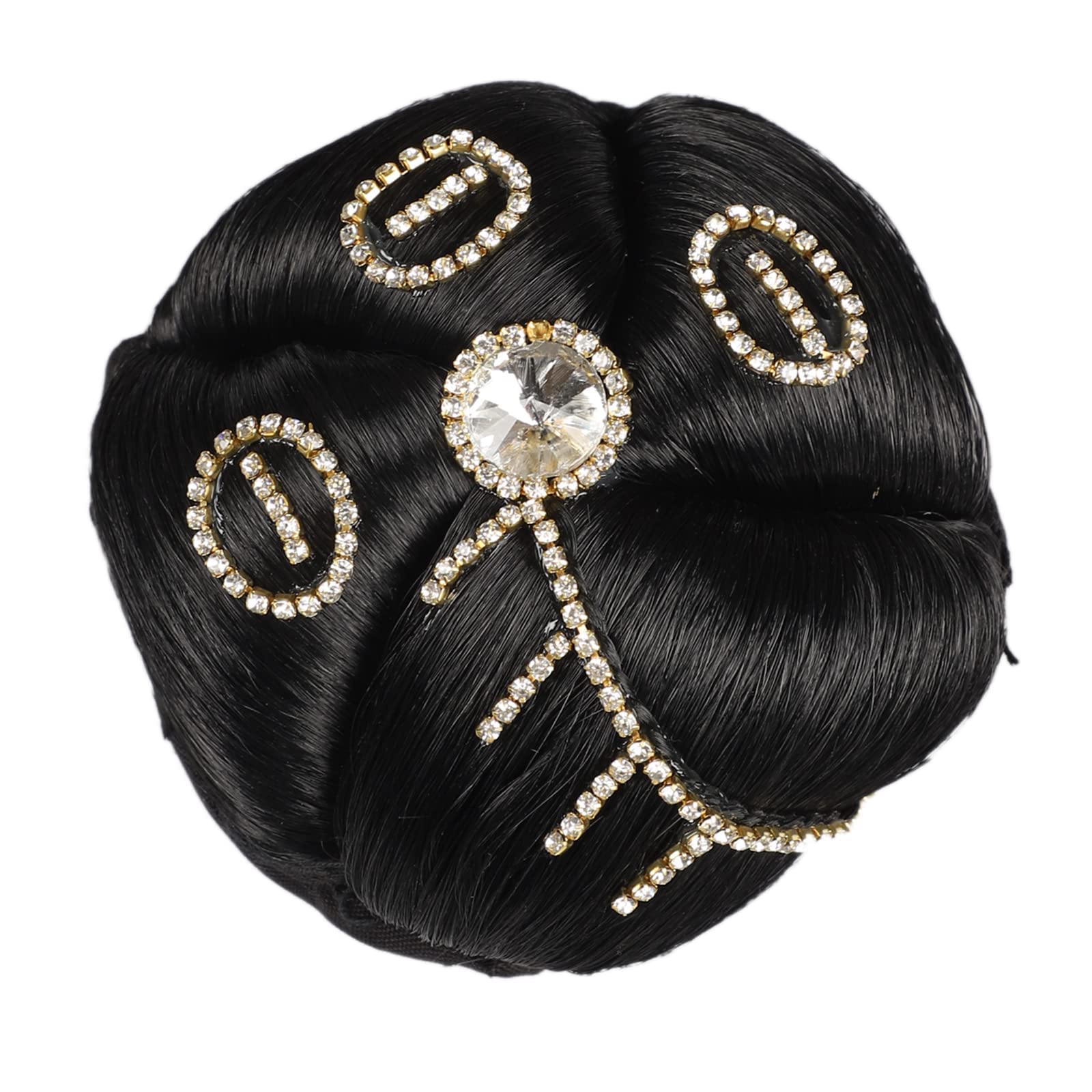 Neaama Hair Bun for Women - Black Stone Juda Hair Accessory for Styling & Parties