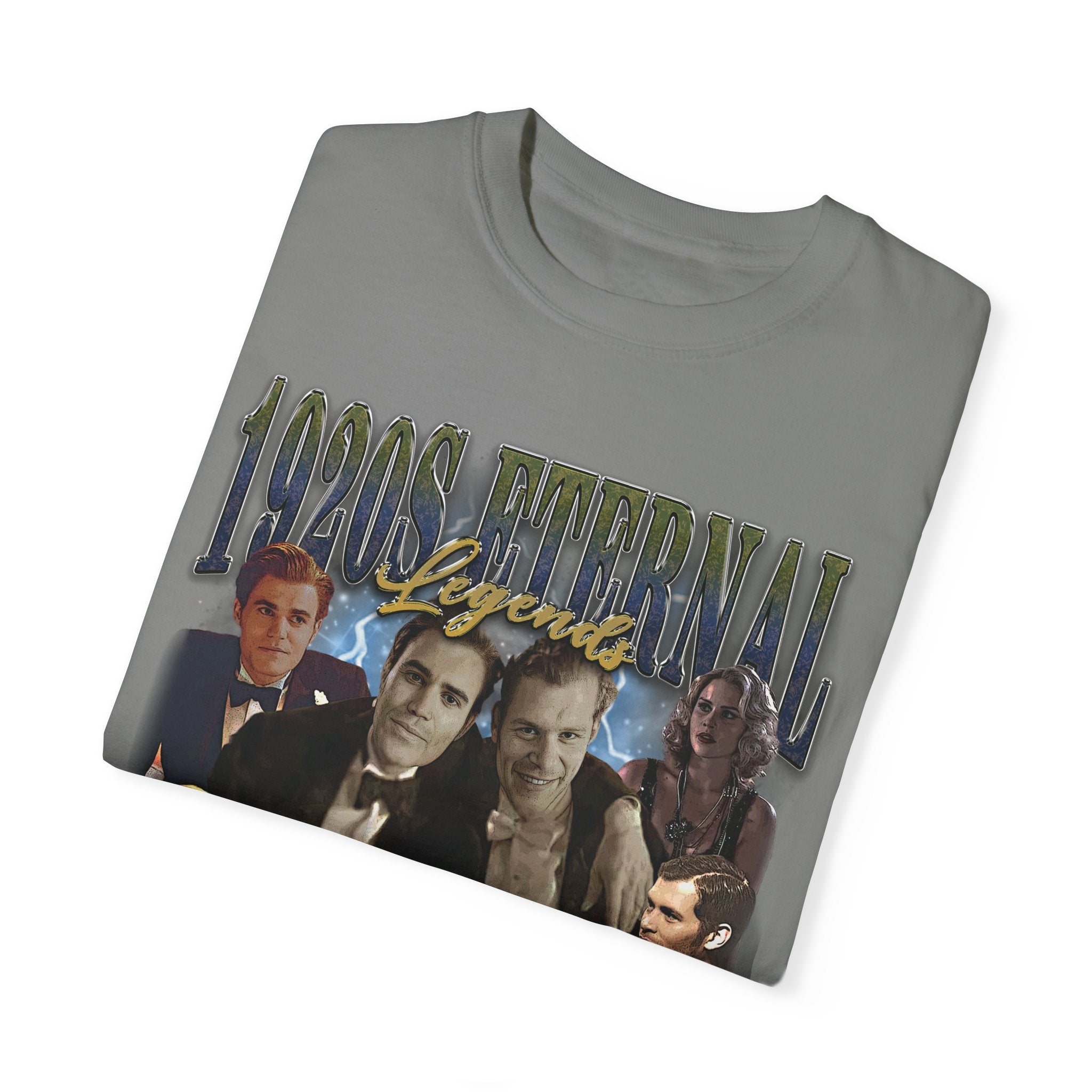 Vintage 1920s Inspired Retro T-Shirt - Eternal Legends Graphic Tee for Men & Women - Perfect for Costume Parties, Themed Events & Casual Wear