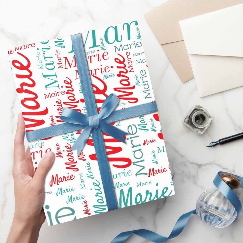 Custom Personalized Name Happy Birthday Wrapping Paper - 58