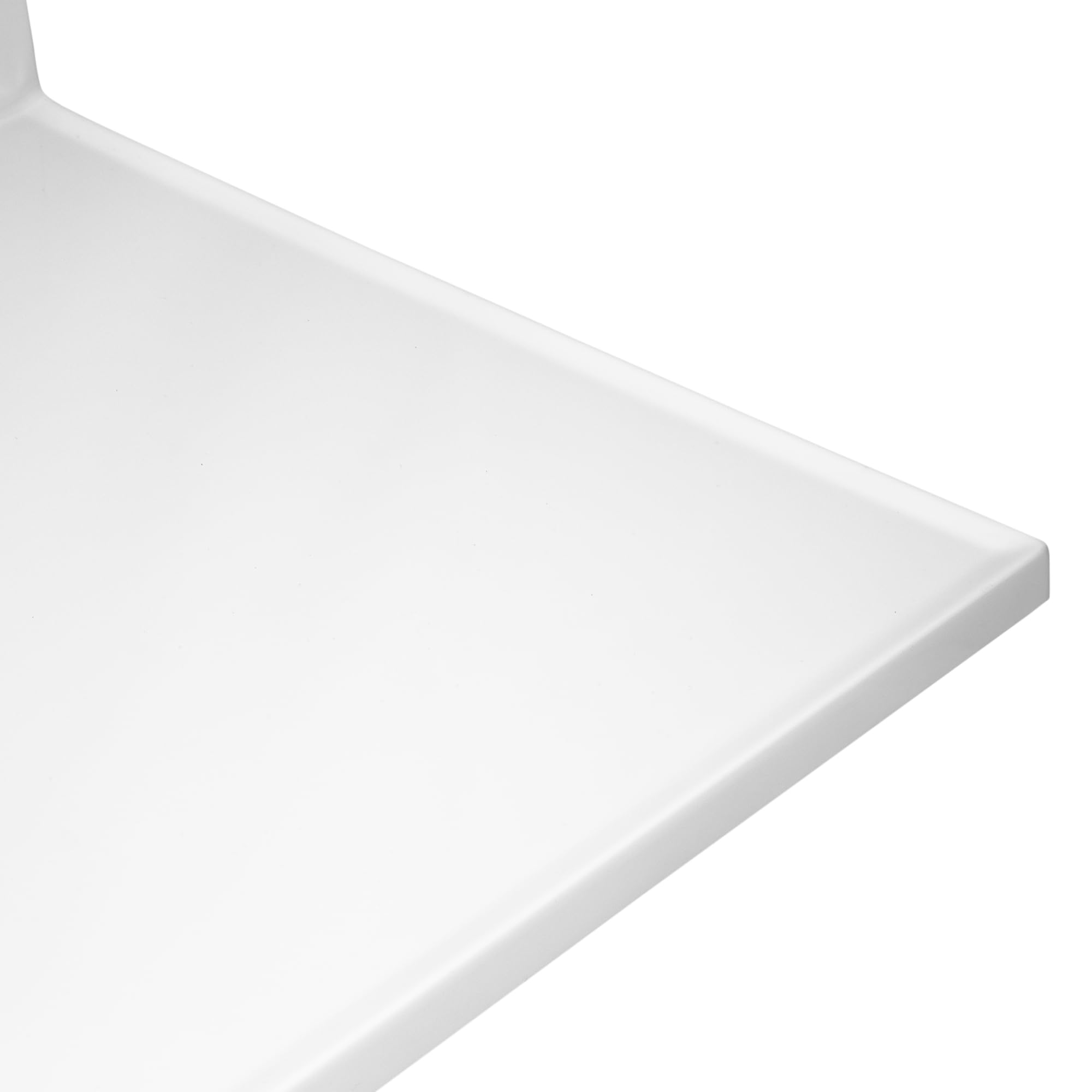61 Inch White Cultured Marble Bathroom Vanity Top with Backsplash - Durable Modern Design for Home Renovation - Perfect for Master Bath & Powder Room Upgrades (Design House 597427)