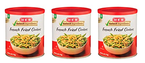 Premium French Fried Onions - 3 Pack (6 oz/170g Each) - Crispy Topping for Salads, Casseroles & Green Bean Casserole - Gluten-Free & Non-GMO