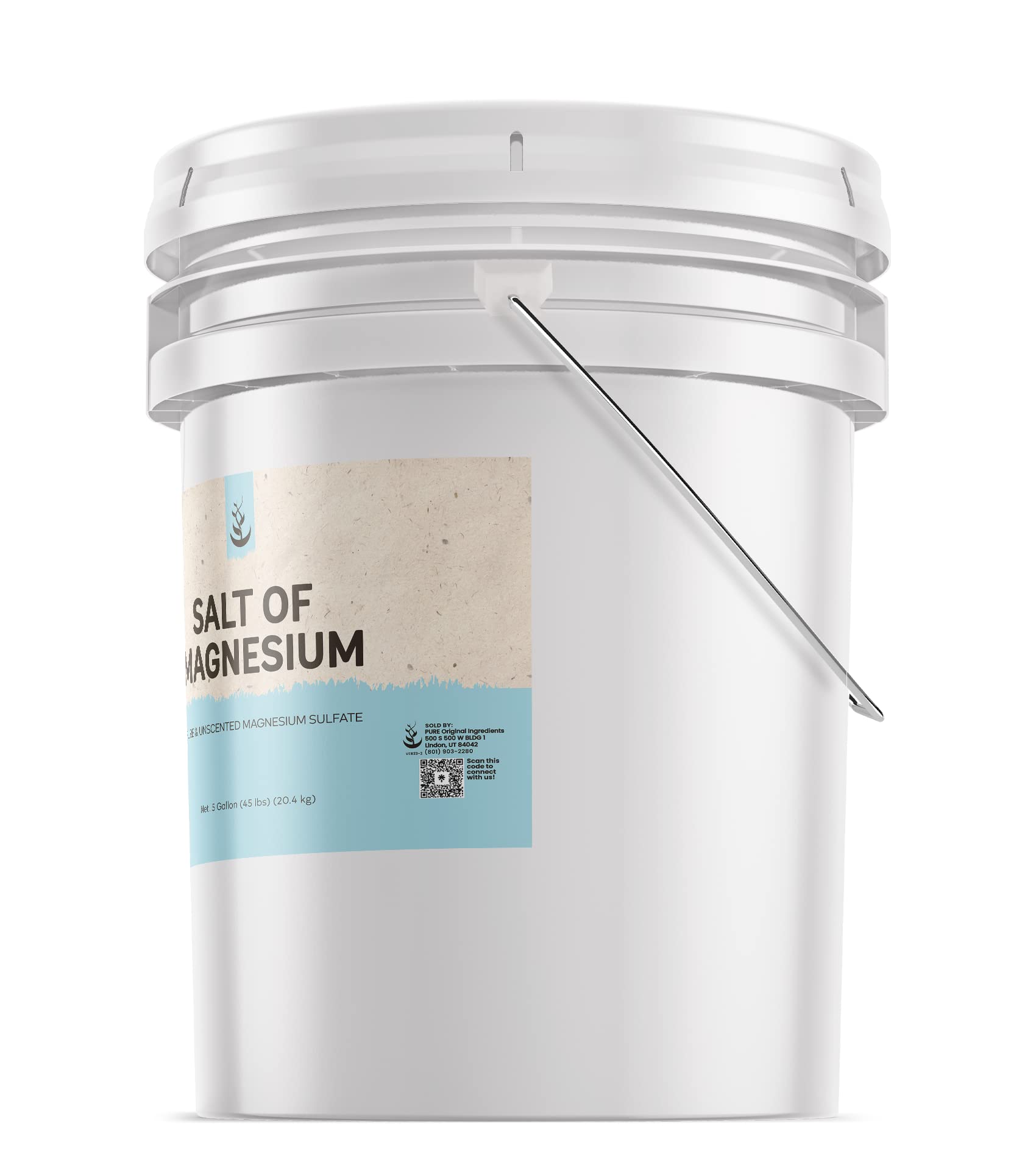 Pure Original Ingredients Magnesium Salt & Baking Soda Bundle (Various Sizes) - Natural Cleaning Essentials for Home, Kitchen, Bathroom & DIY Projects