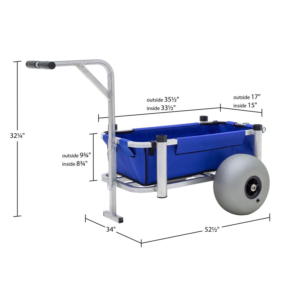 Best Heavy Duty Fishing & Beach Cart with 13