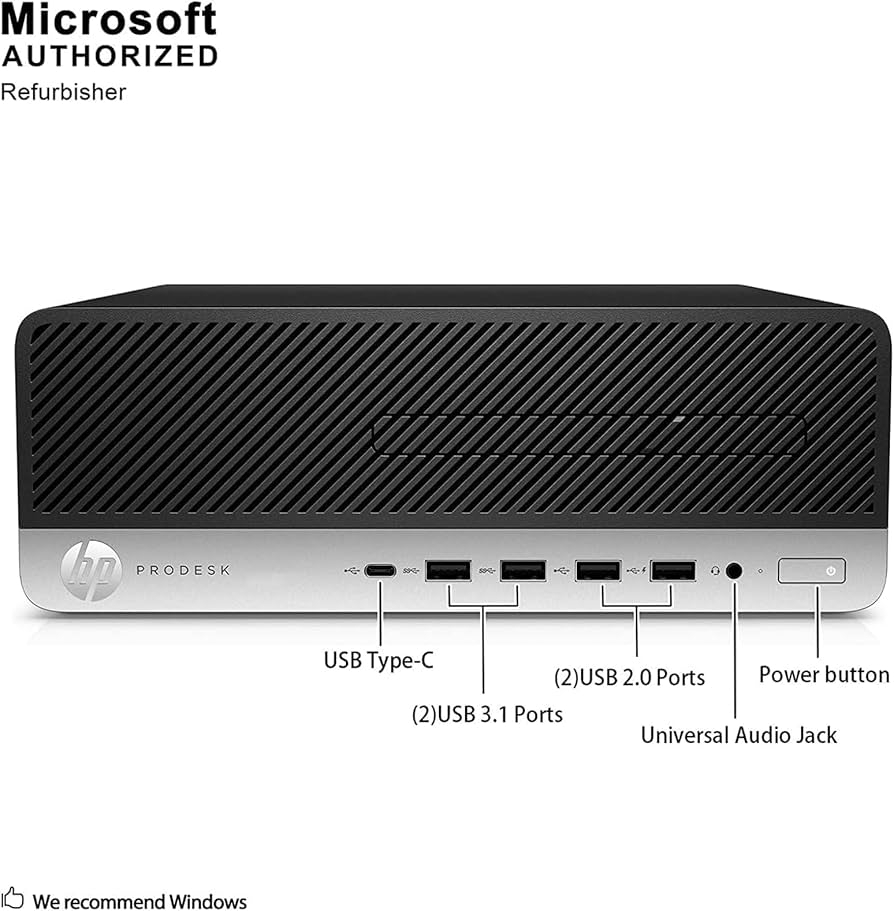 HP EliteDesk 800 G4 SFF Desktop Computer - Intel Core i5-8500 8th Gen Hexa Core (Up to 4.1GHz), 16GB DDR4 RAM, 256GB NVMe SSD, Windows 11 Pro - Business Office Workstation with Dual DisplayPort, USB-C, WiFi & Keyboard/Mouse (1 Year Warranty) - Perfect for Home Office, Small Business & Professional Workspaces