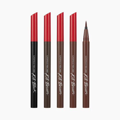 CLIO Superproof Pen Liner 0.55ml - Waterproof & Long-Lasting Eyeliner for Precise Winged Looks | Perfect for Daily Makeup & Special Occasions