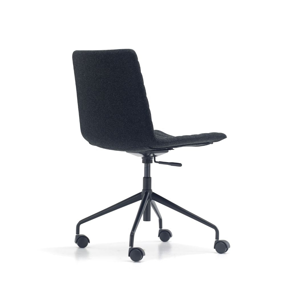 Premium Mobel Maven Fully Upholstered Swivel Office Chair - Ergonomic Conference Room & Home Office Seating for Comfortable Meetings