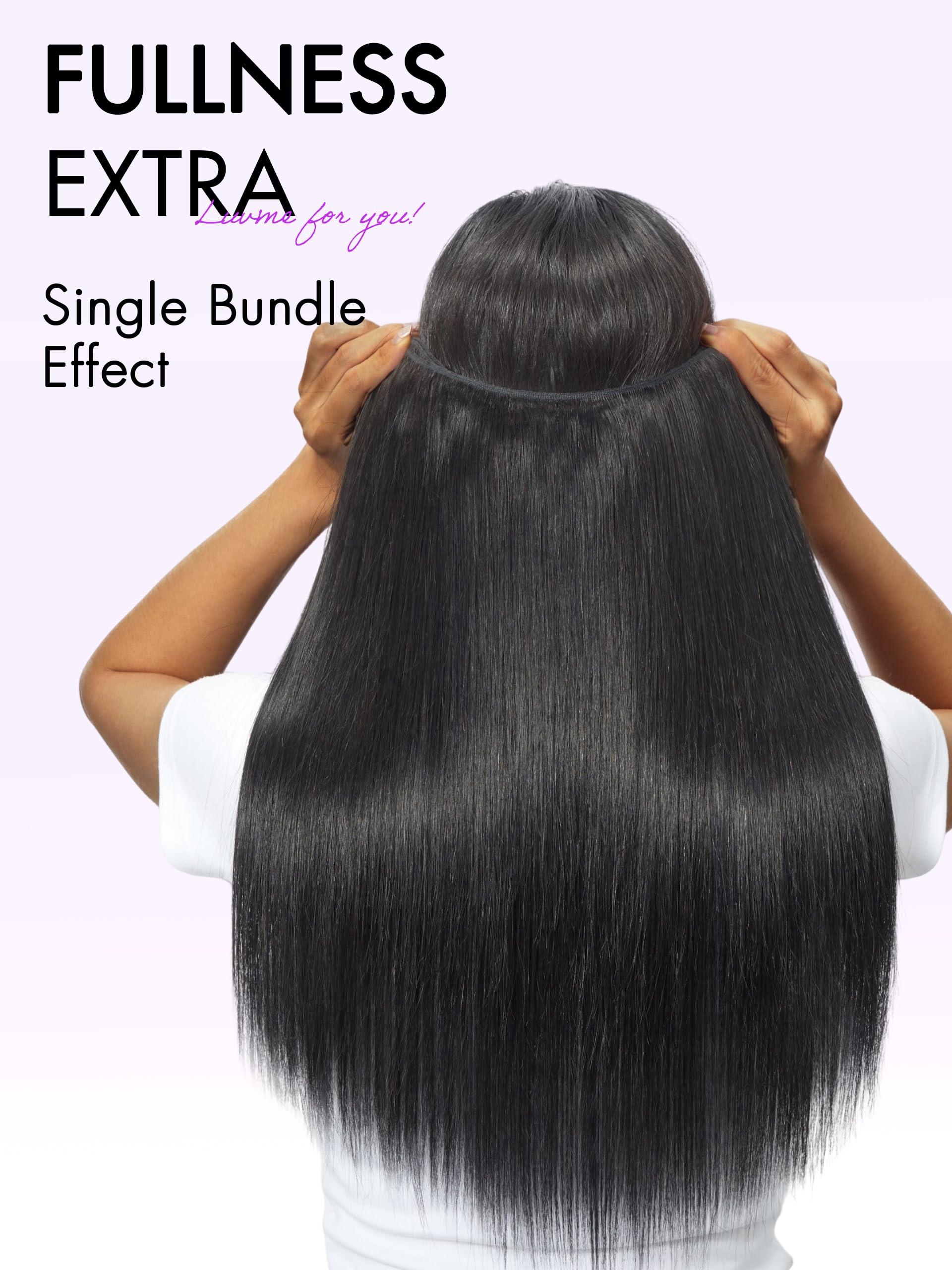 12A Straight Hair 3 Bundles - 100% Unprocessed Brazilian Virgin Human Hair Weave (18/20/22 Inch) for Natural Look & Styling - Perfect for Daily Wear, Parties & Special Occasions