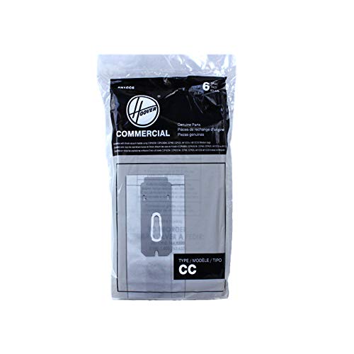 AH1CC6 Vacuum Cleaner Bags 6pk - Compatible with Type CC Commercial Vacuums for Office Cleaning