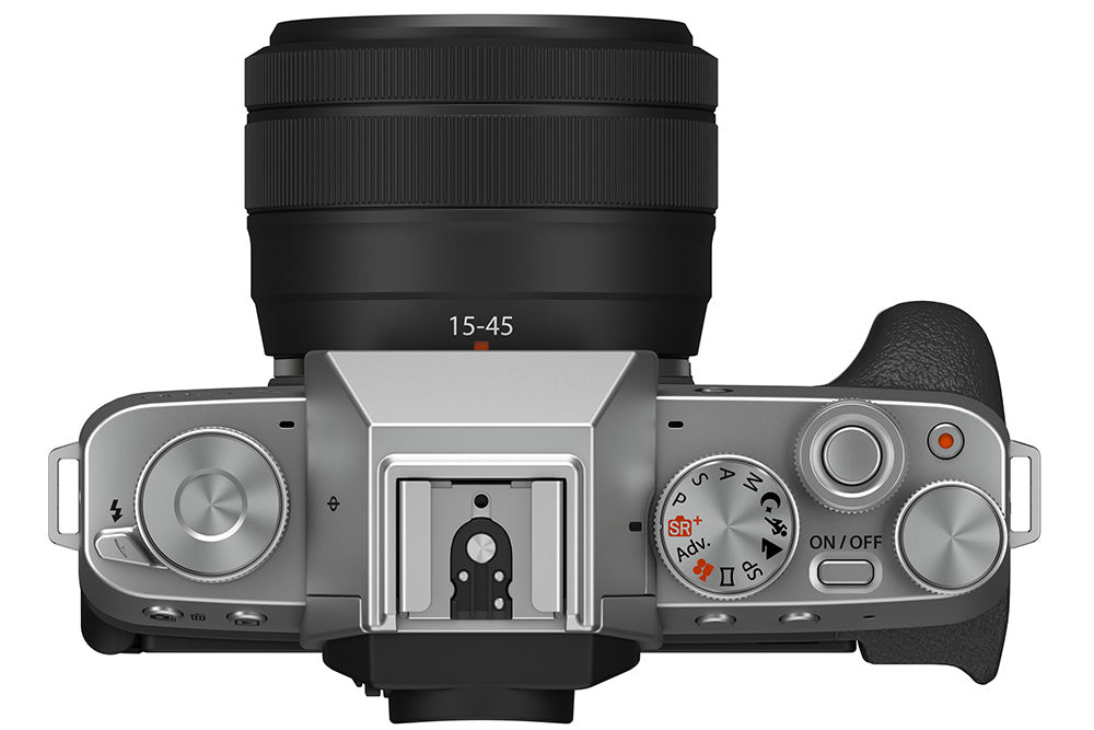 FUJIFILM X-T200 Mirrorless Digital Camera with XC15-45mm Lens Kit (Silver) - Perfect for Travel Photography & Vlogging